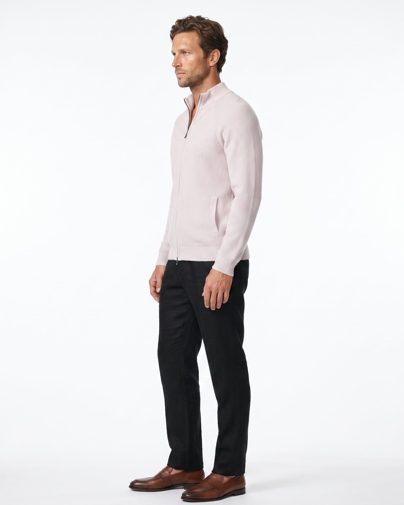 High End Cashmere Zipper Jacket