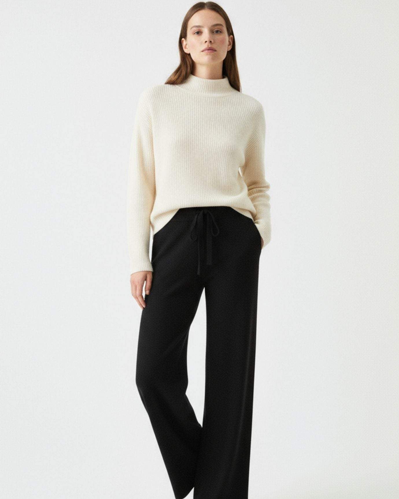 Pantalones Ori de Lana Elástica