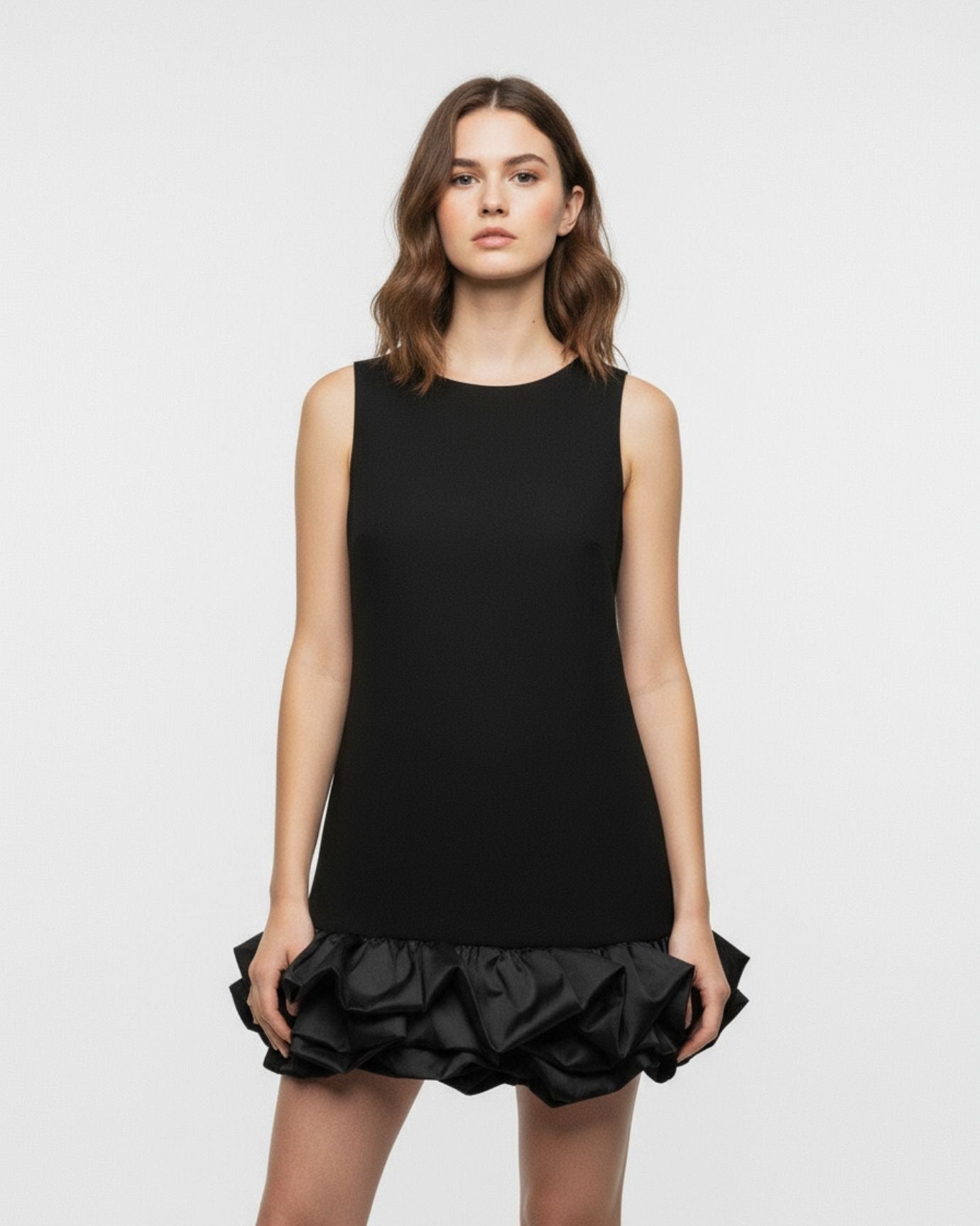 Vestido suelto plisado