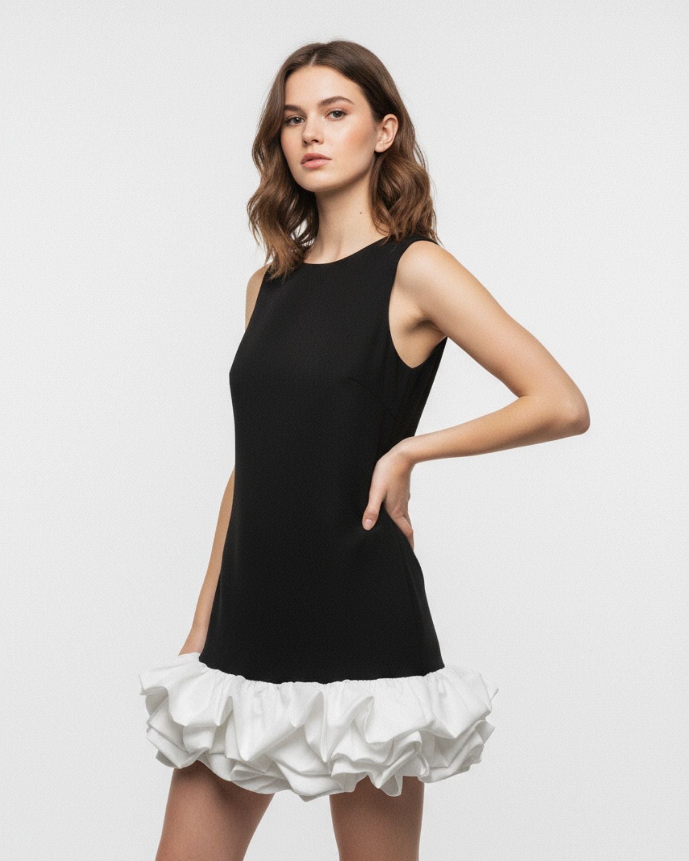 Vestido suelto plisado