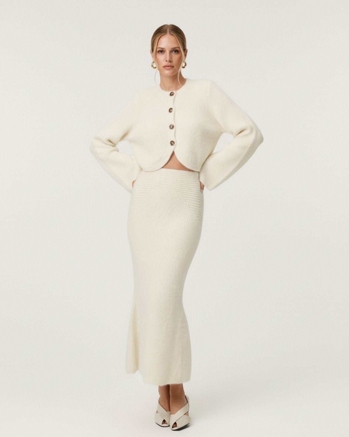 Lira Two PIeces Lazy Sweater and long Skirt