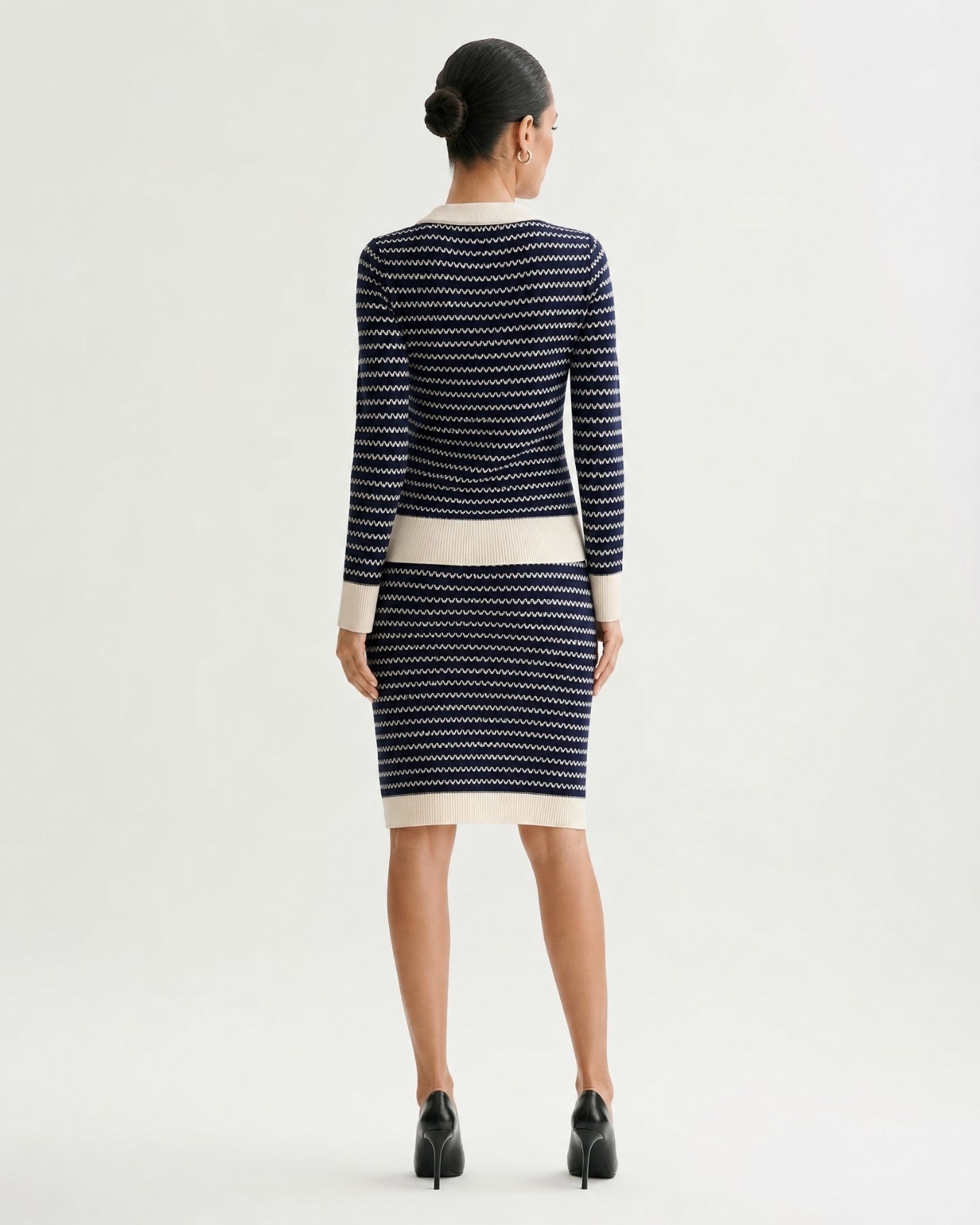 Kiara Royal Blue Set Cardigan & Skirt