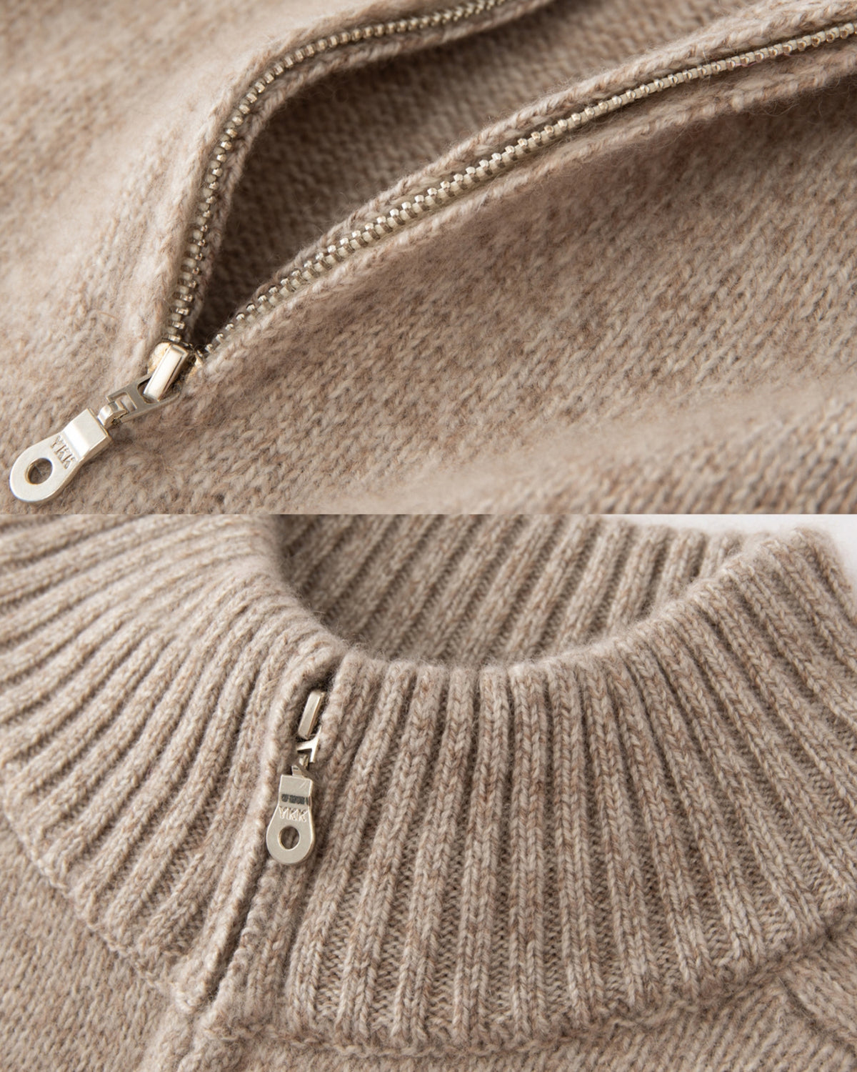 Alaska Heavyweight Cashmere Quarter-Zip Sweater