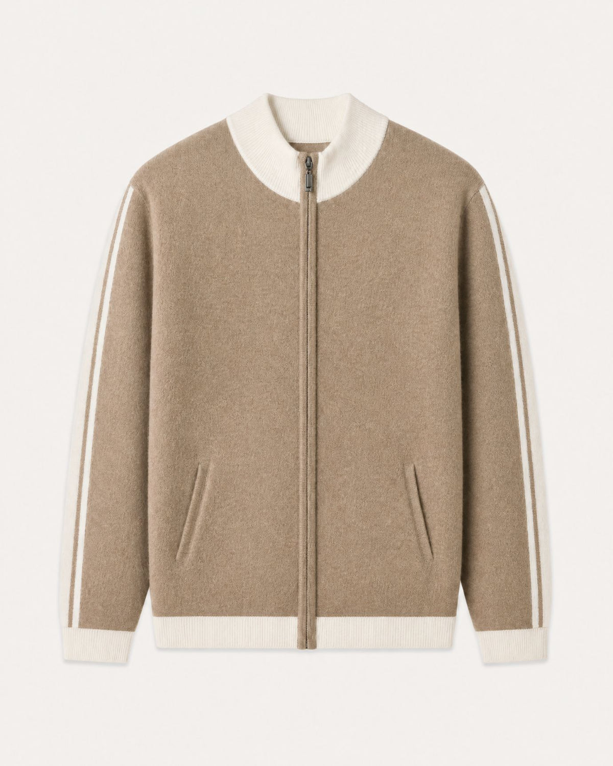 High-End Thick Cashmere Zip Cardigan Jacket Limited Edition