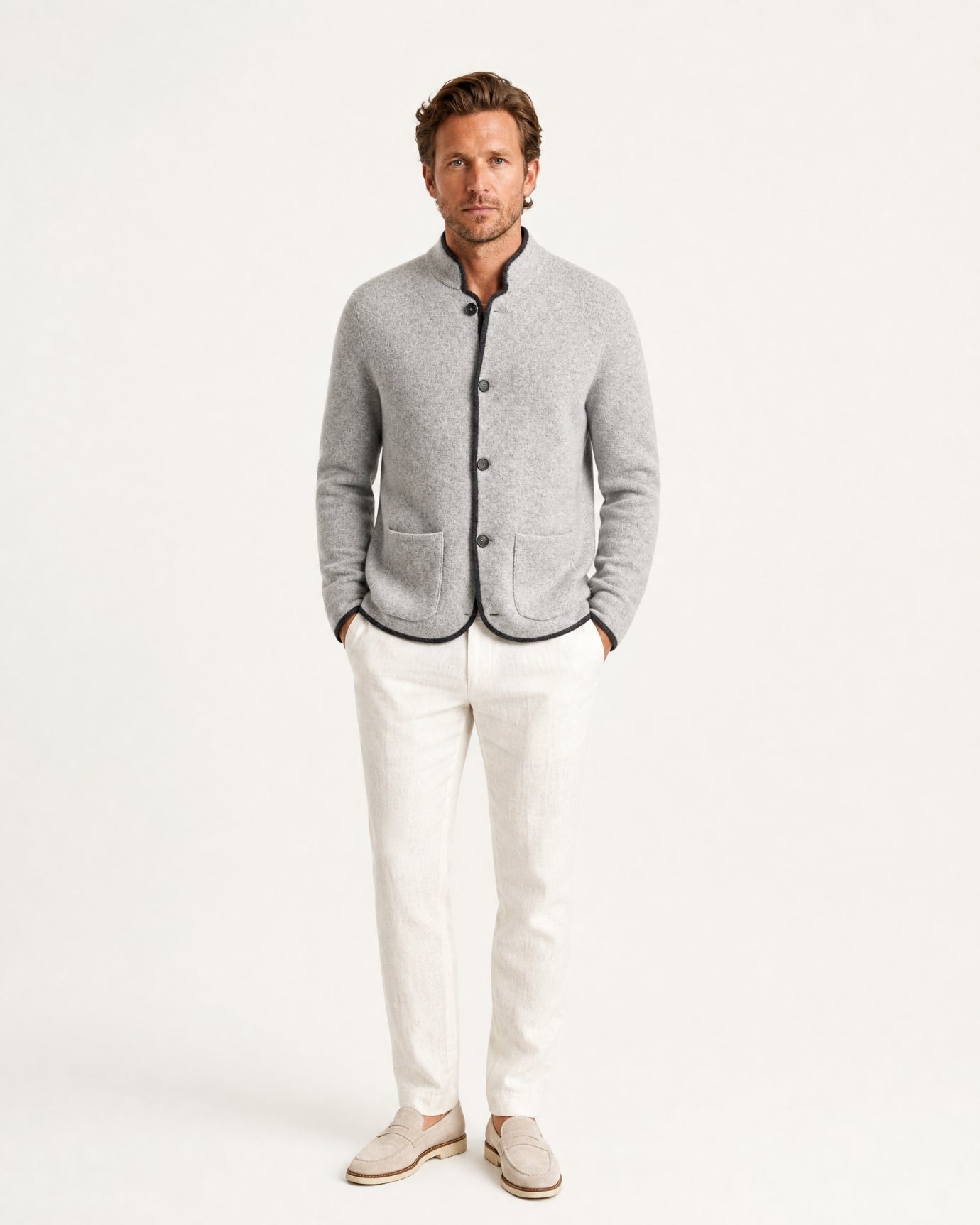 Collared Cashmere Cardigan Limited Edition