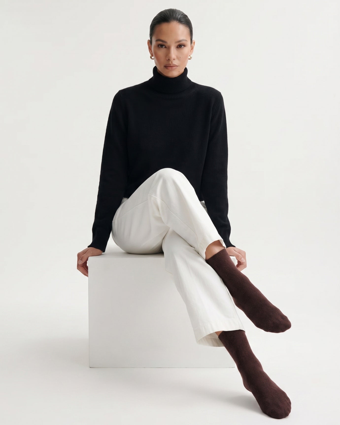 Cashmere Knit Socks Breathable