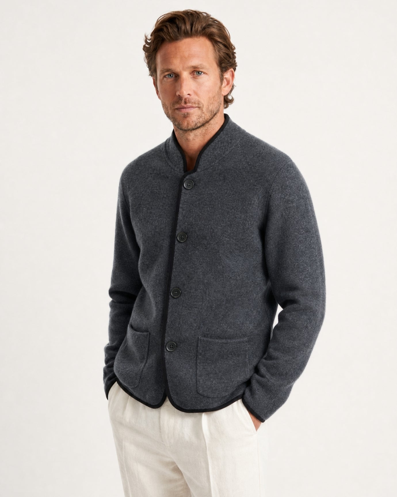 Collared Cashmere Cardigan Limited Edition