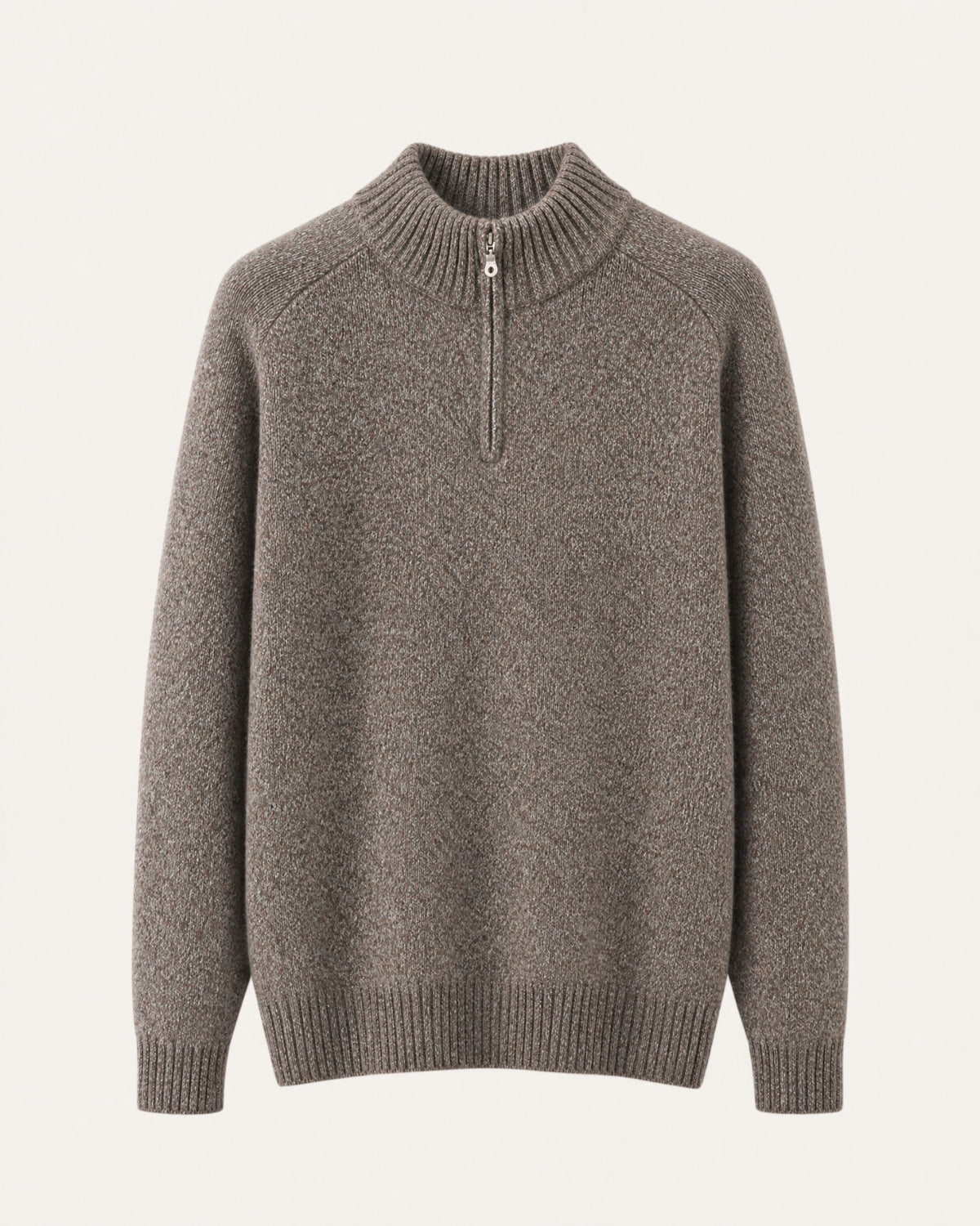 Alaska Heavyweight Cashmere Quarter-Zip Sweater