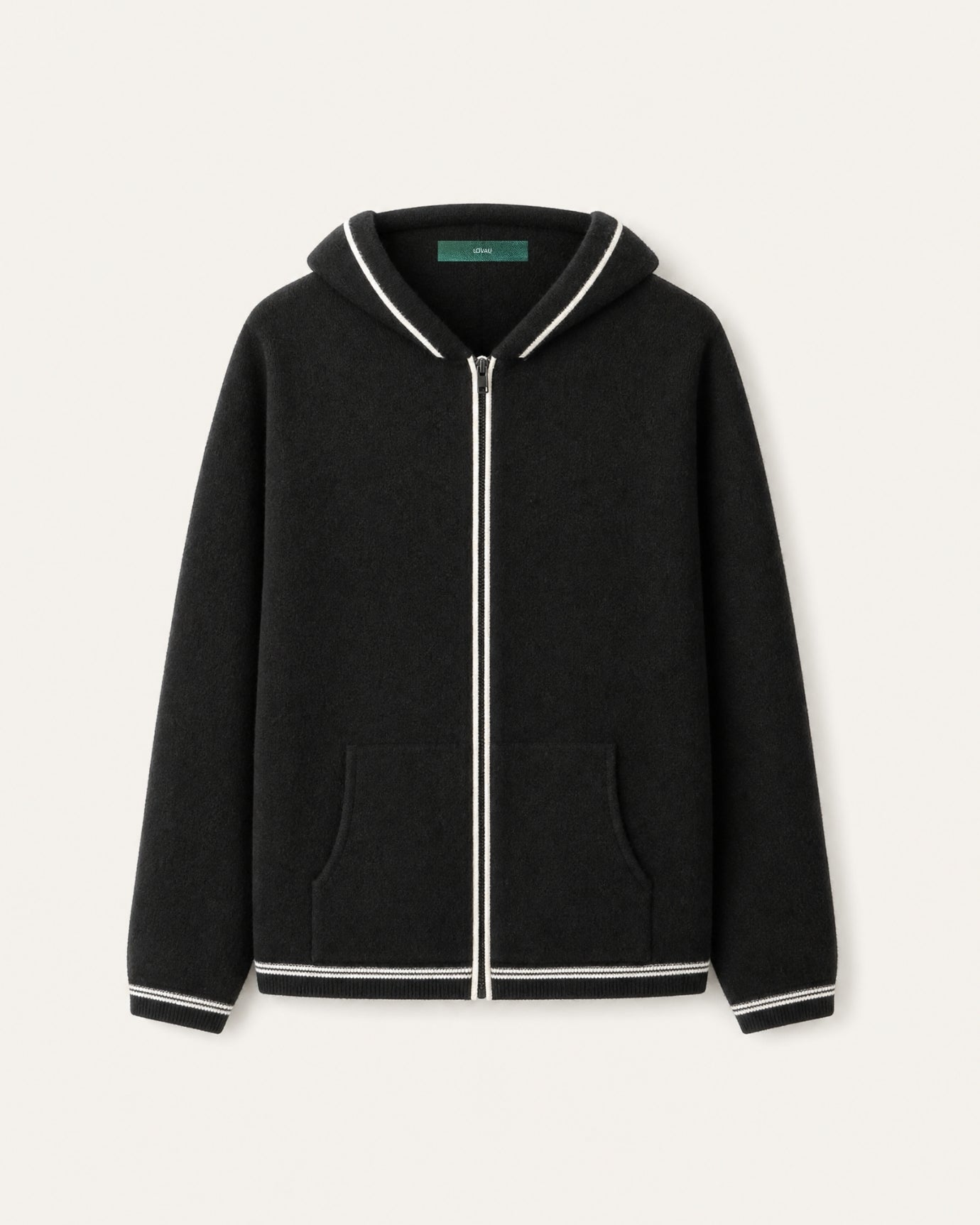 Zurich Hooded Fine Cashmere Cardigan