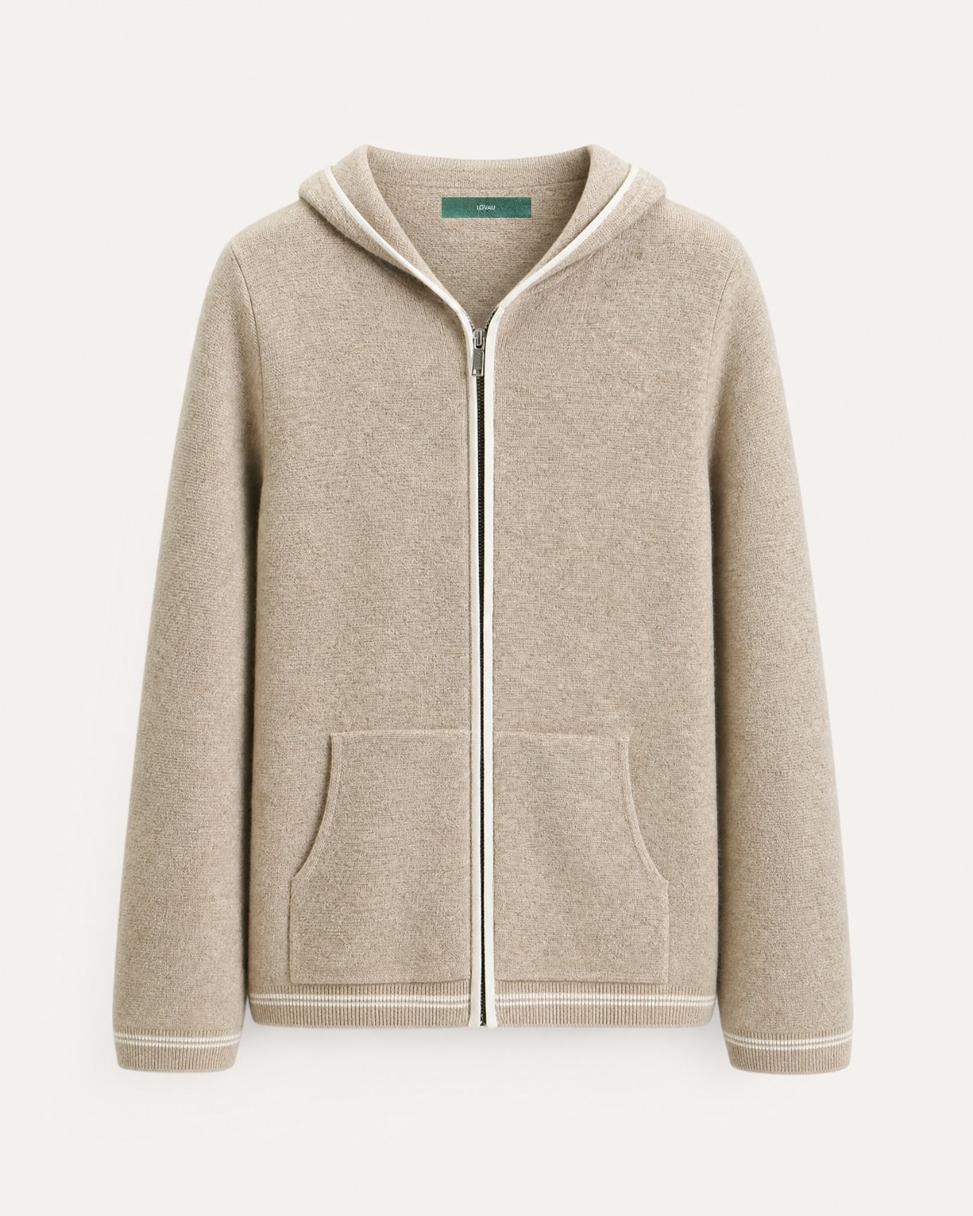 Zurich Hooded Fine Cashmere Cardigan