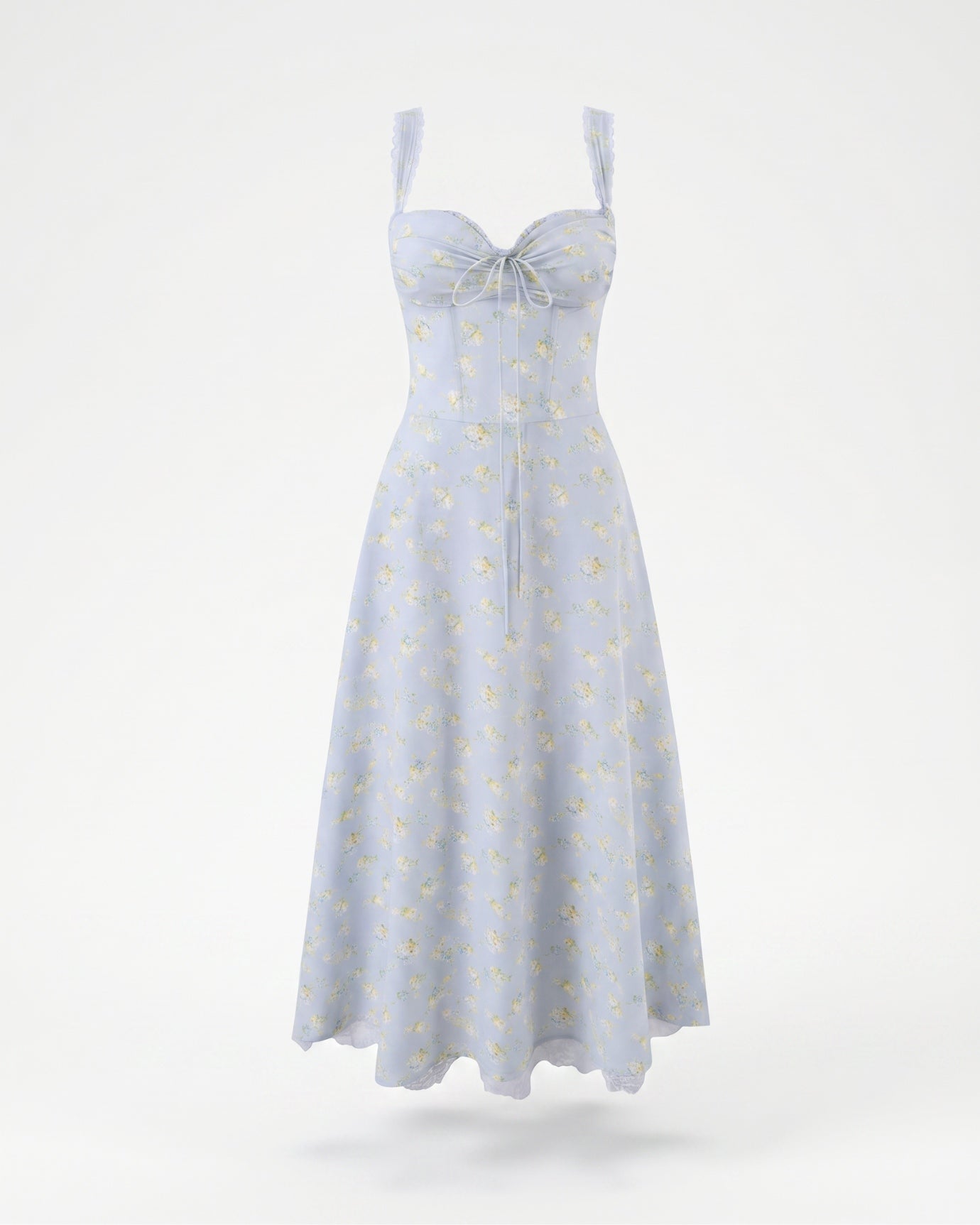 Midi French Dress Flowery