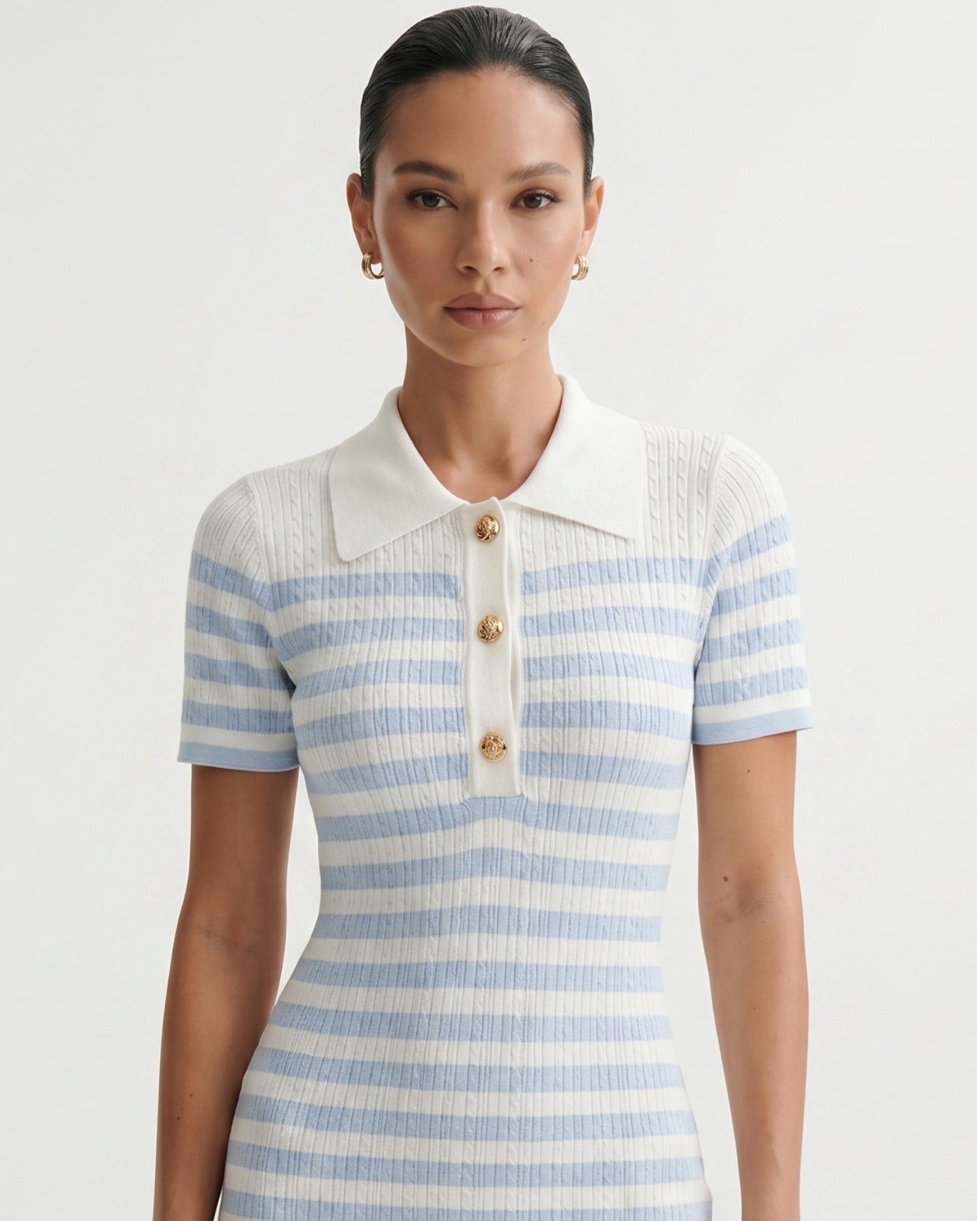 Blue Striped Dress Lovau Style