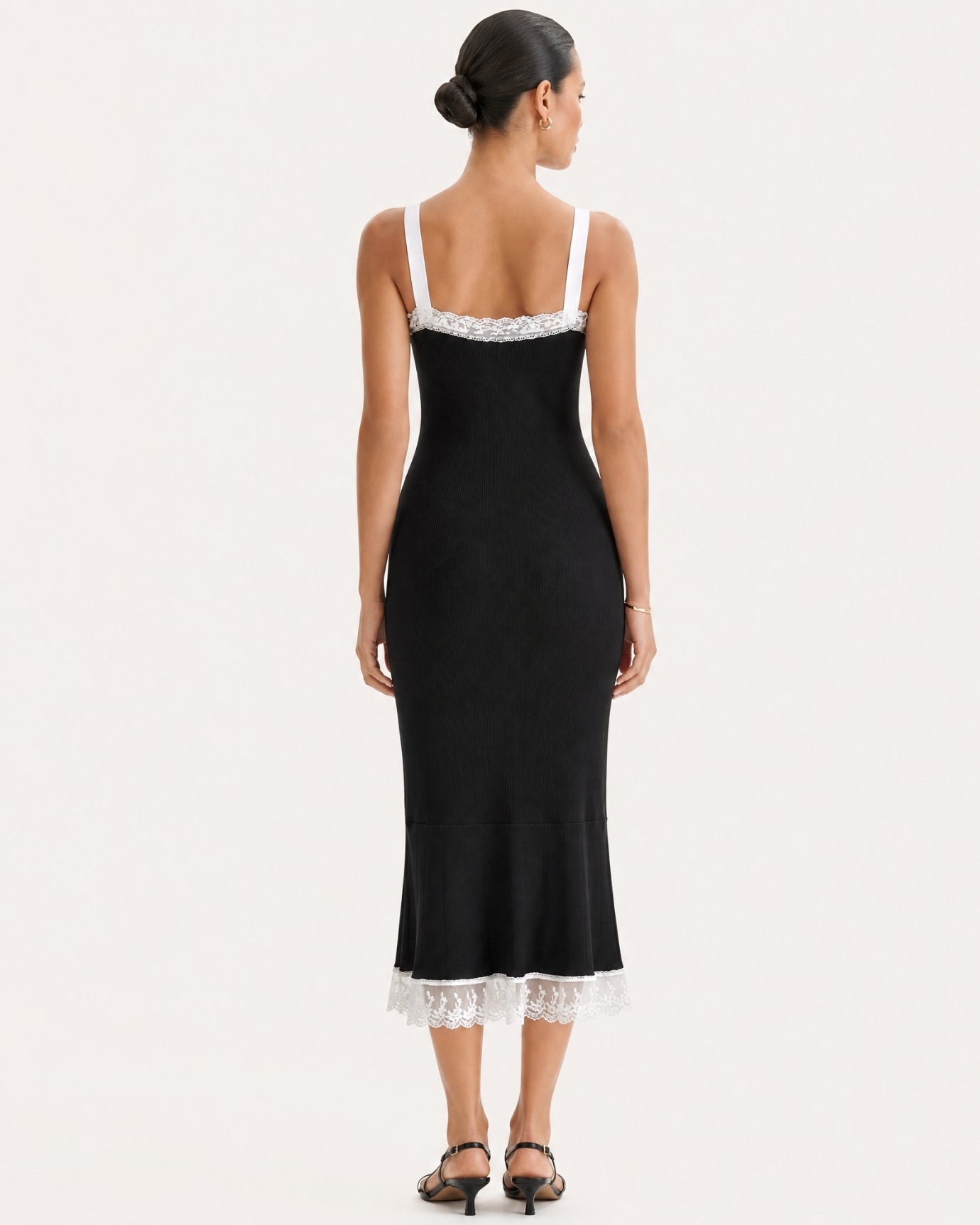 Celebrity Rhinestone Dress Short Sleeve