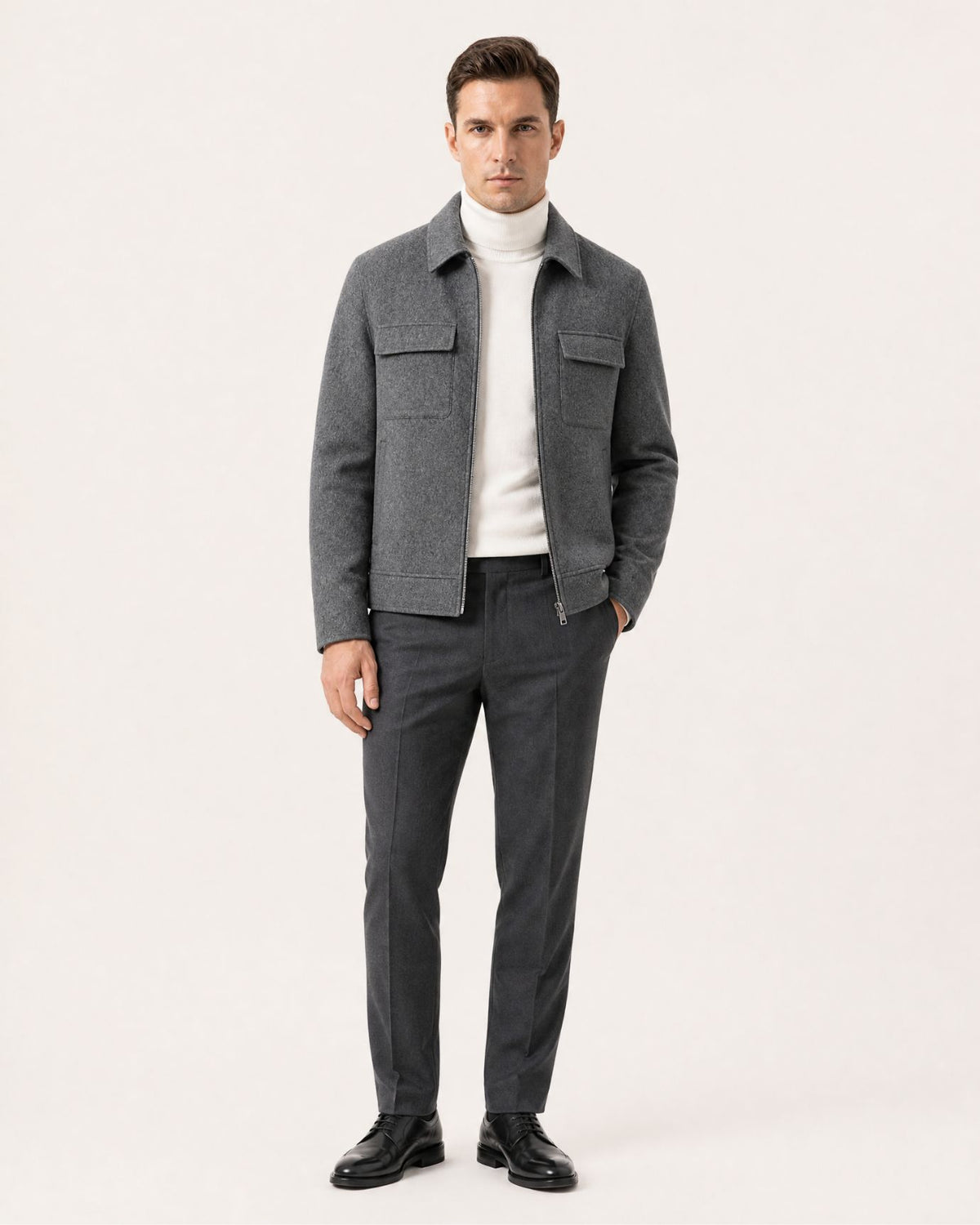 Portofino Lapel Double-Faced Wool Jacket