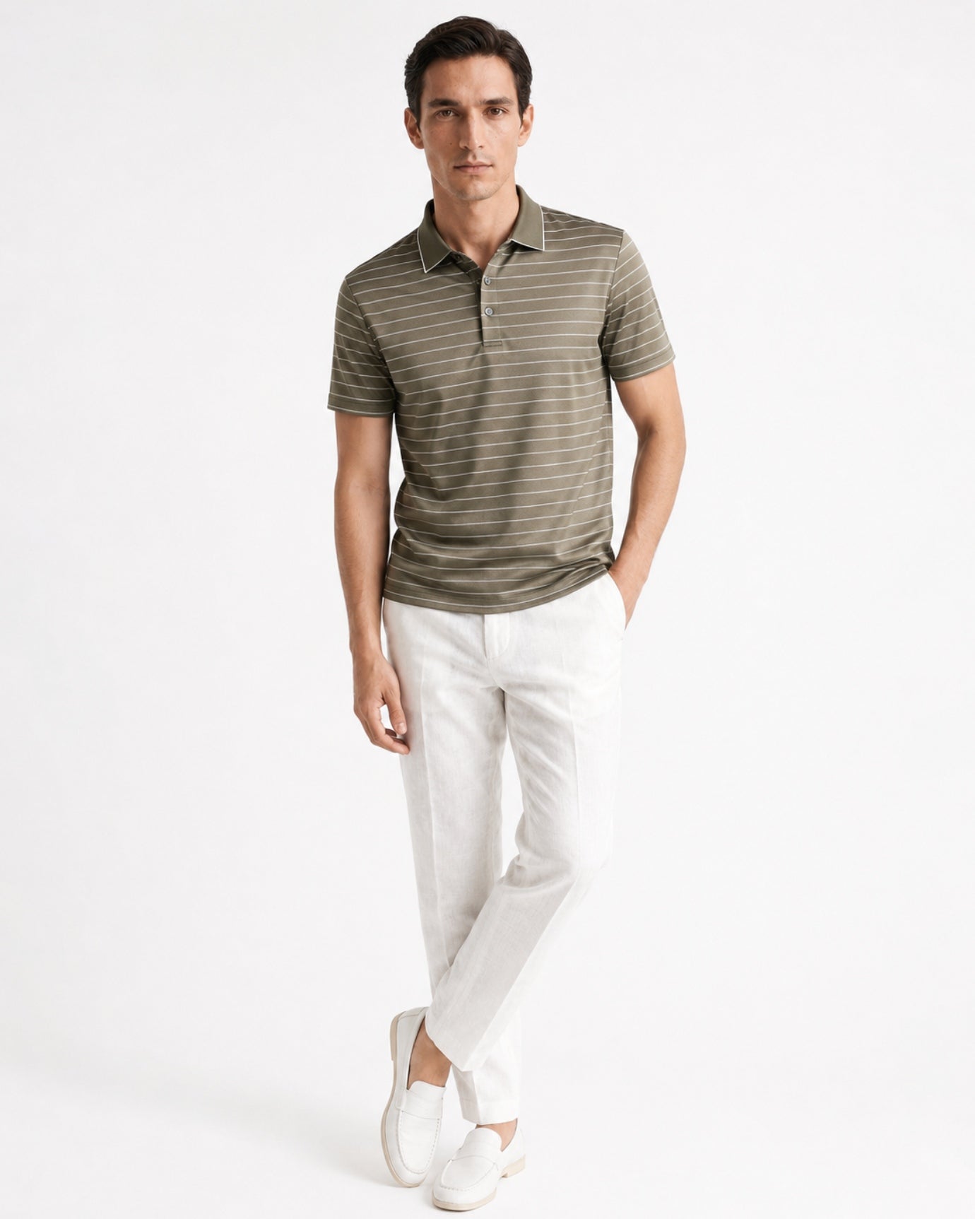 High End Acetate Mulberry Silk Blend Polo