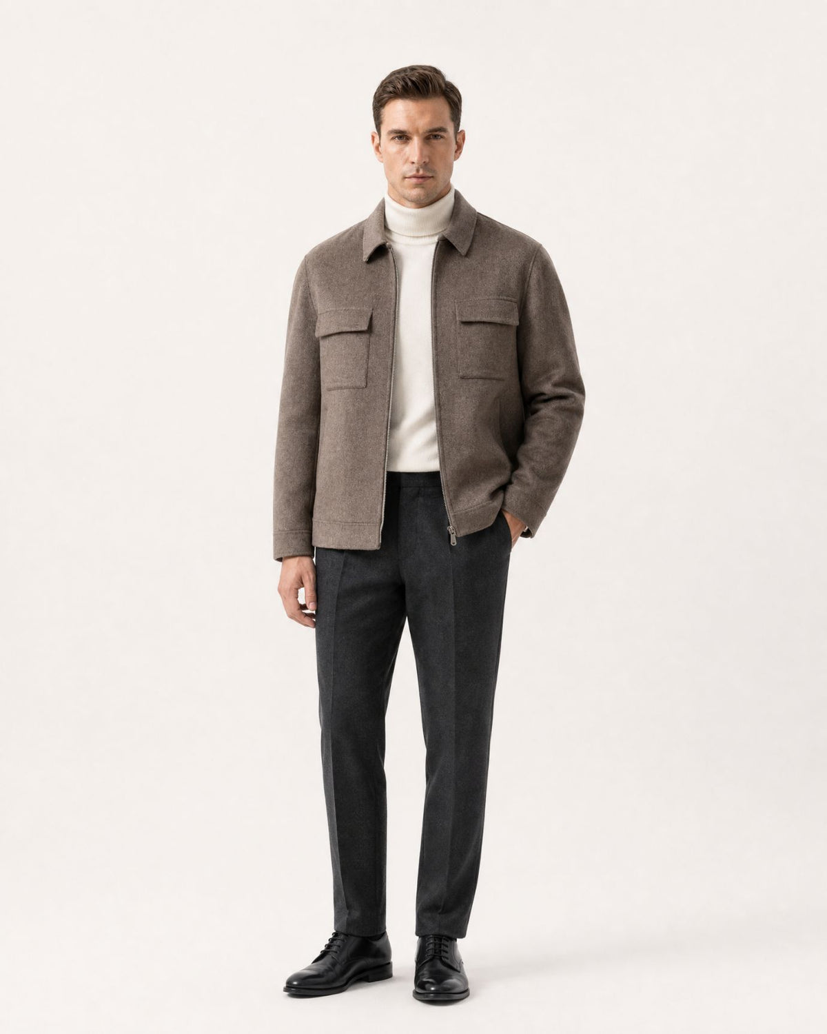 Portofino Lapel Double-Faced Wool Jacket