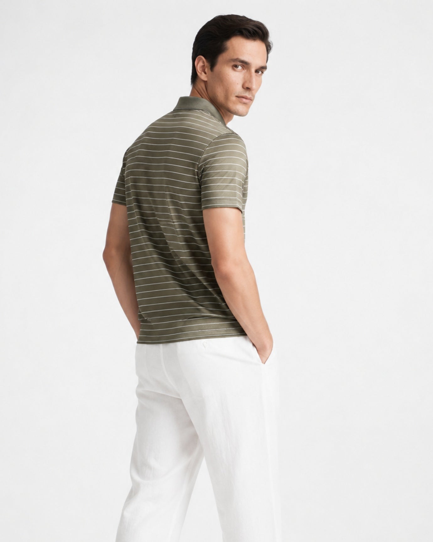 High End Acetate Mulberry Silk Blend Polo