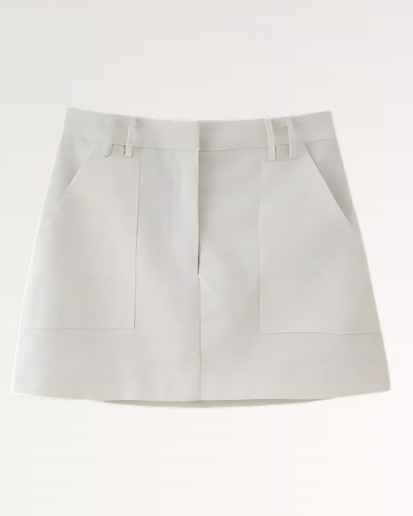 Apricot LInen Blend Short Skirt