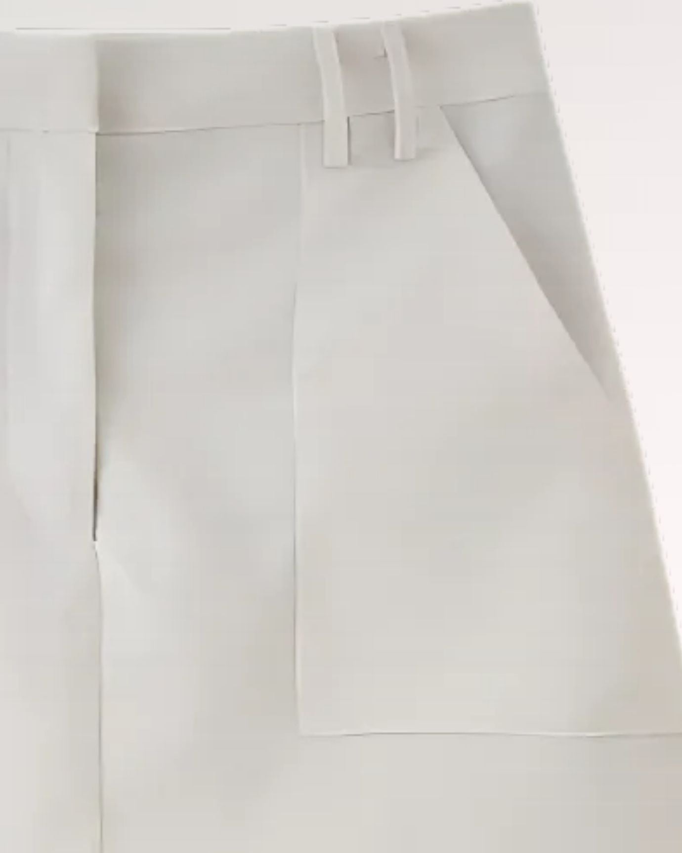 Apricot LInen Blend Short Skirt