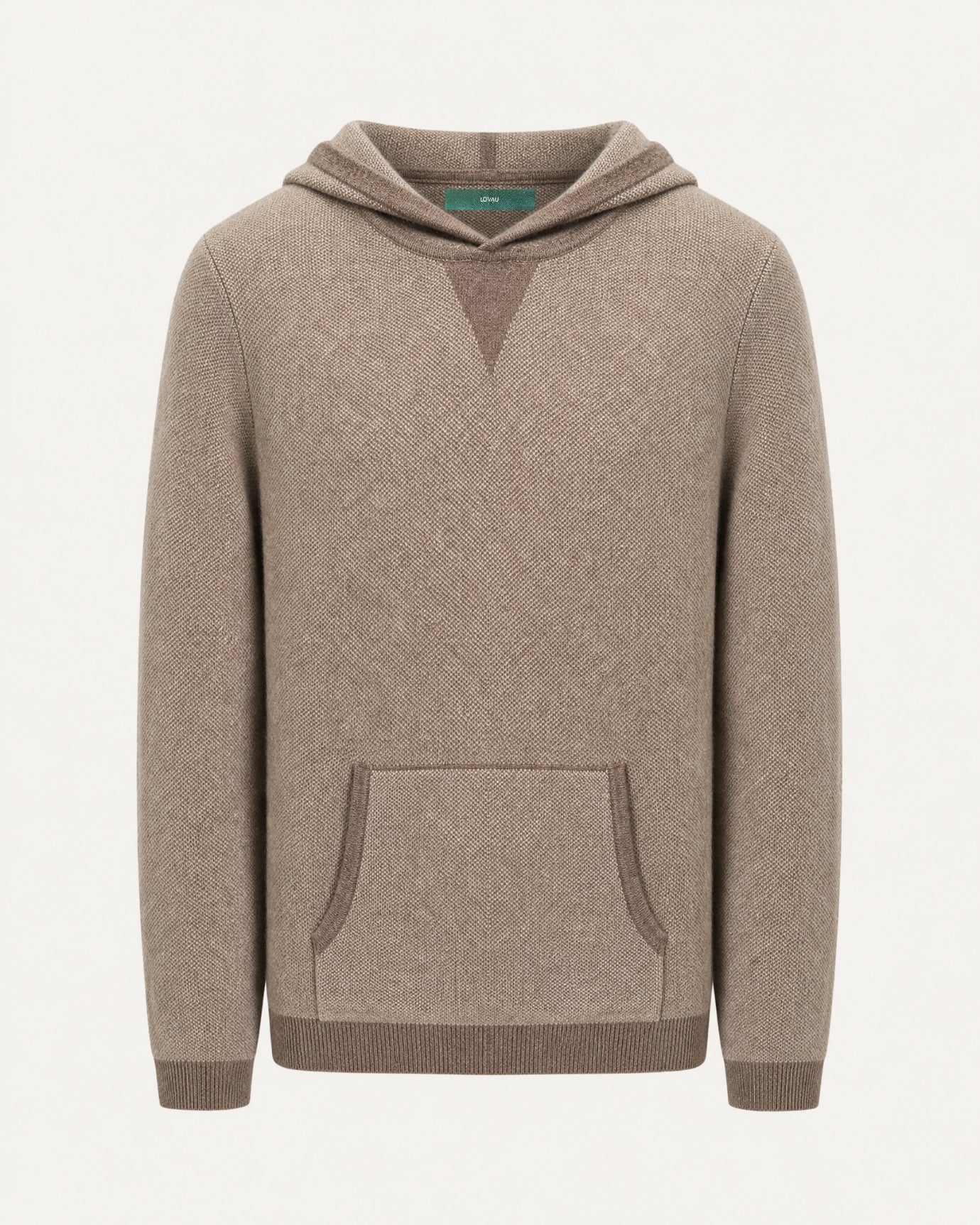 Marbella Solid Cashmere Knit Pullover Hoodie