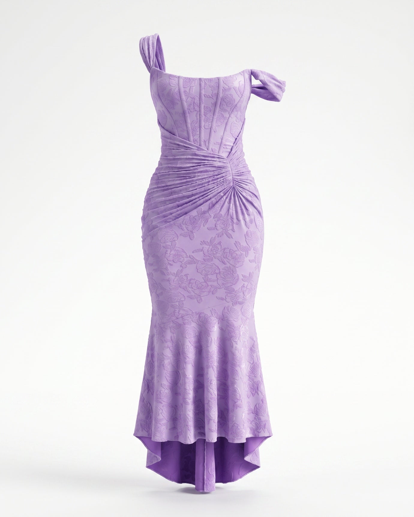 Fishbone pleated dress sleeveless