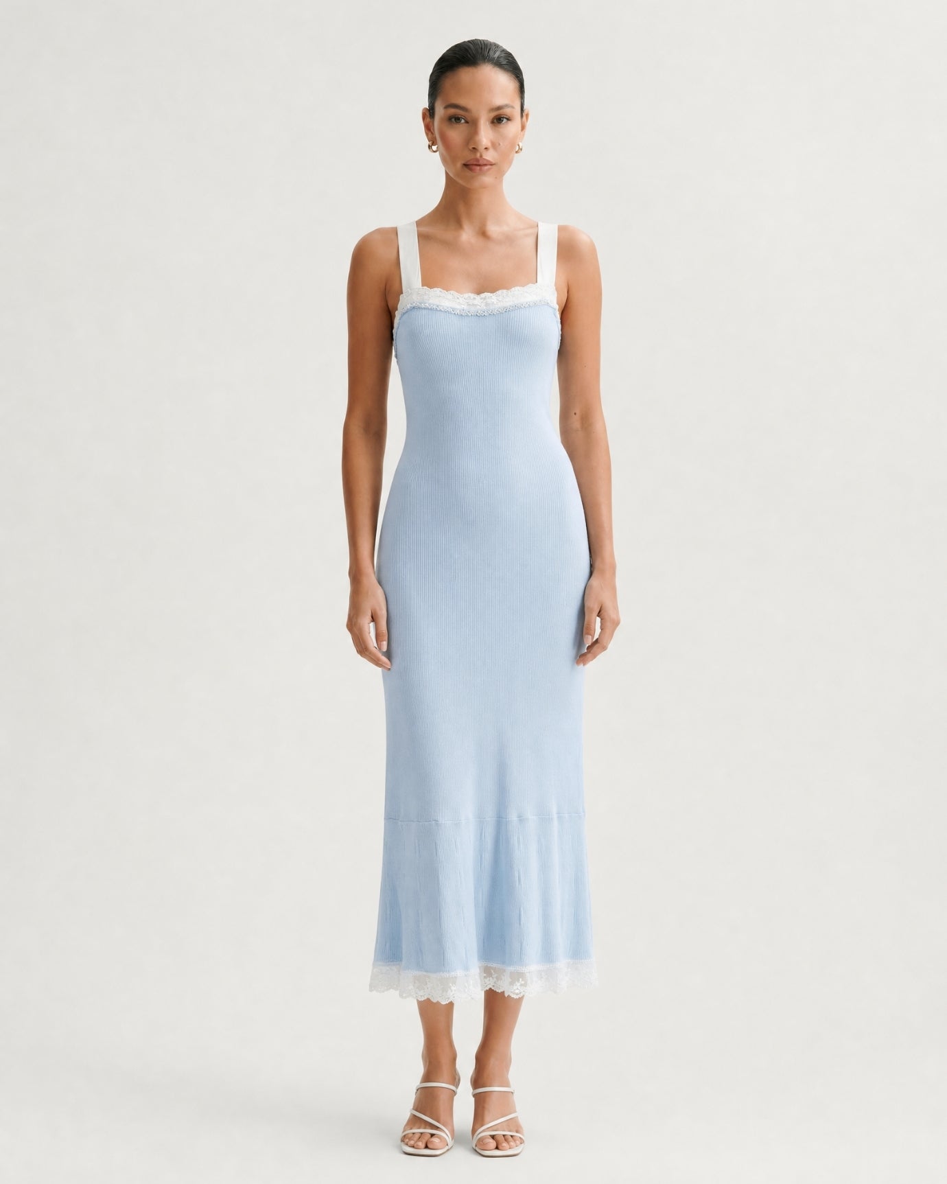 Celebrity Rhinestone Dress Short Sleeve
