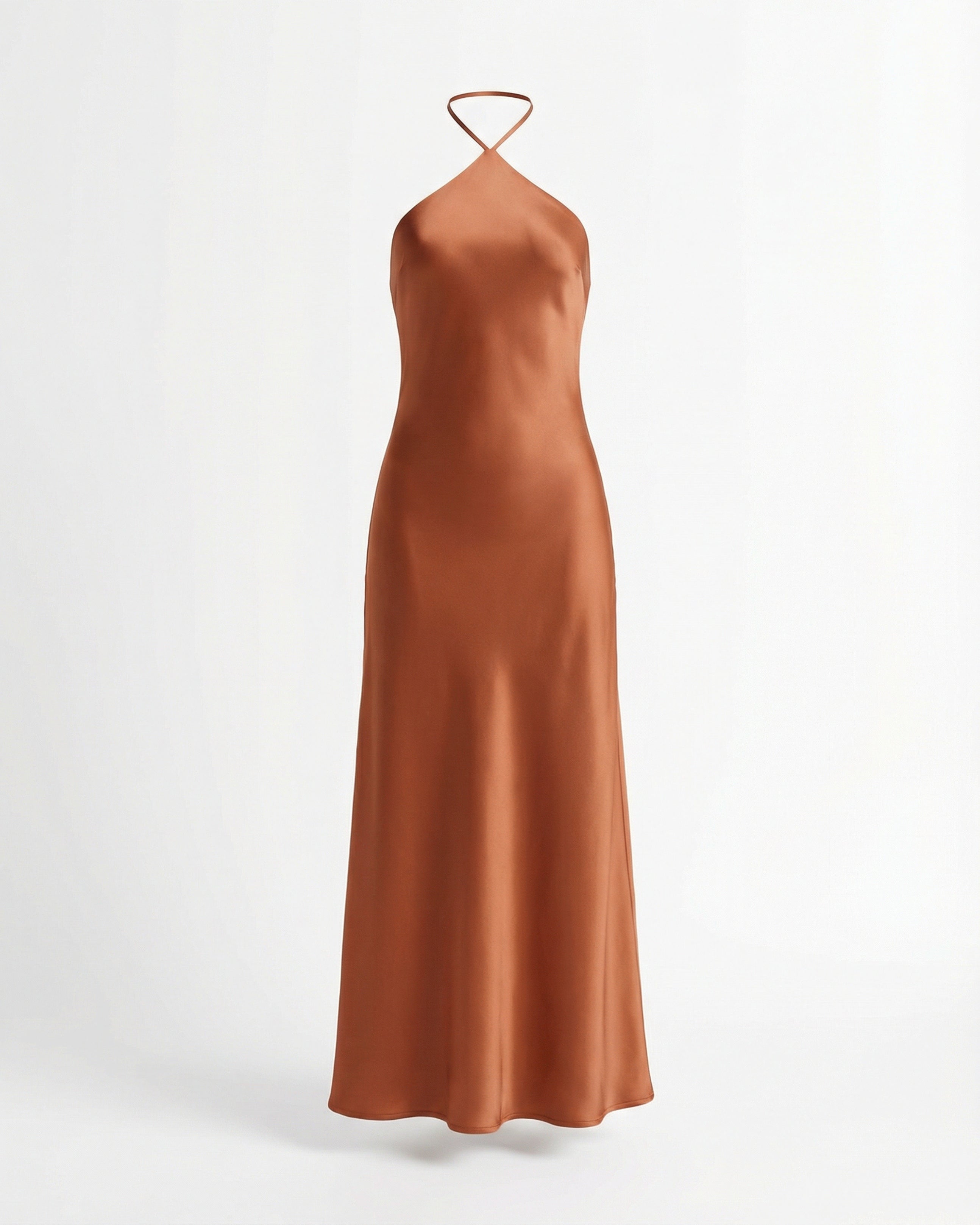 Slim-fit elegant dress backless