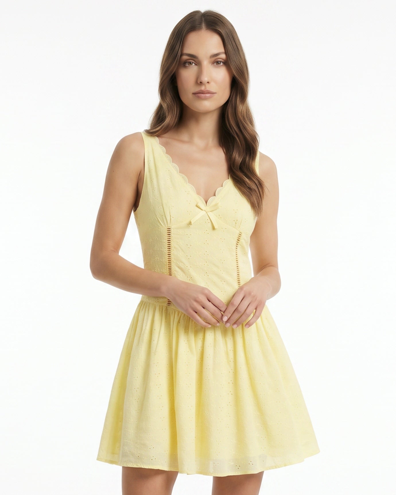 Sofia Lace Back Elastic Suspender Dress