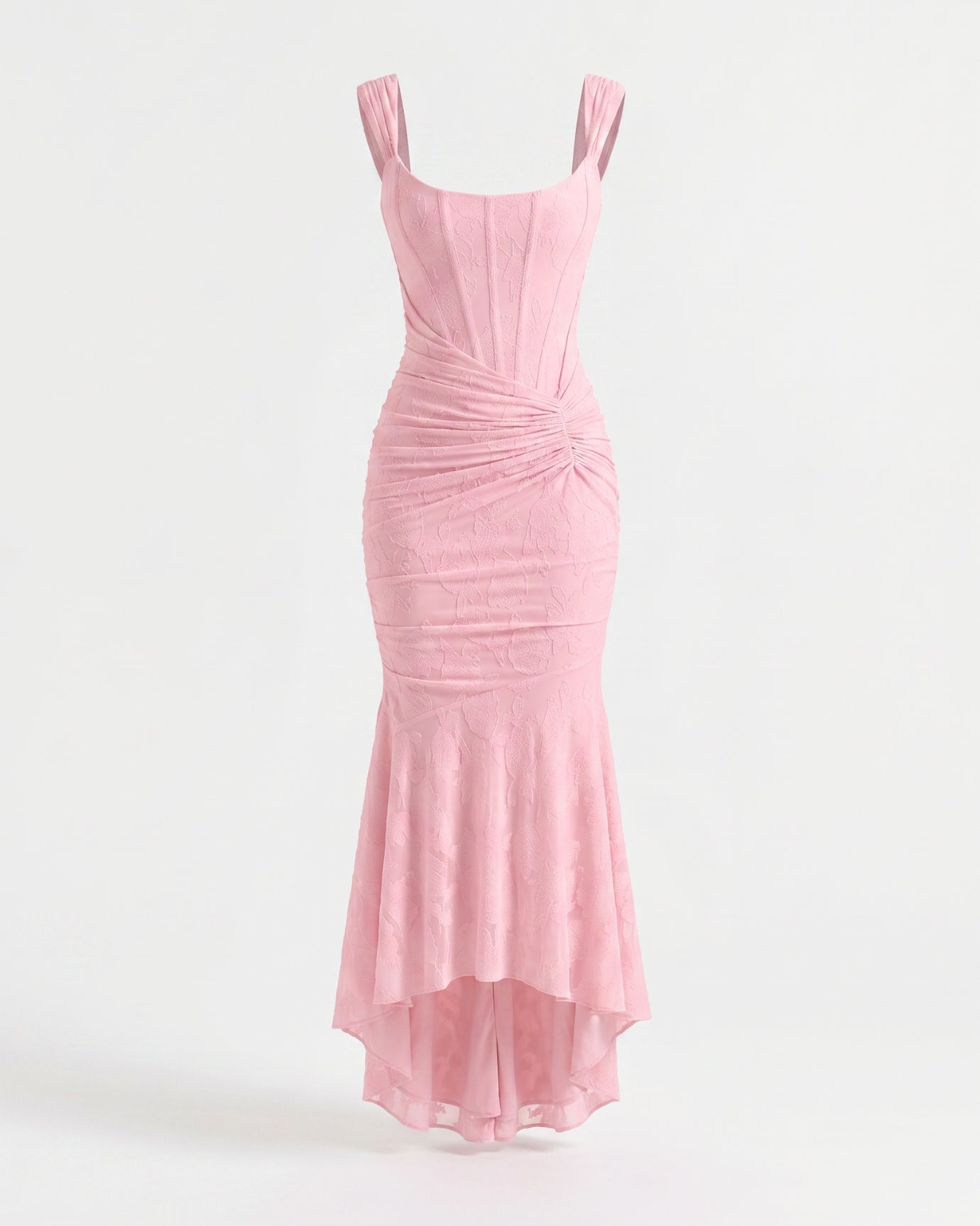 Fishbone pleated dress sleeveless