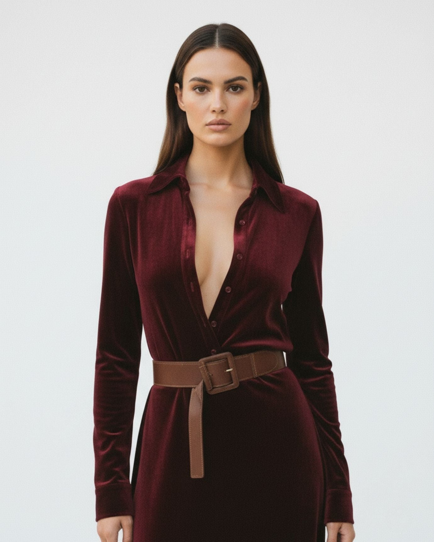 Velvet Polo Dress Lovau