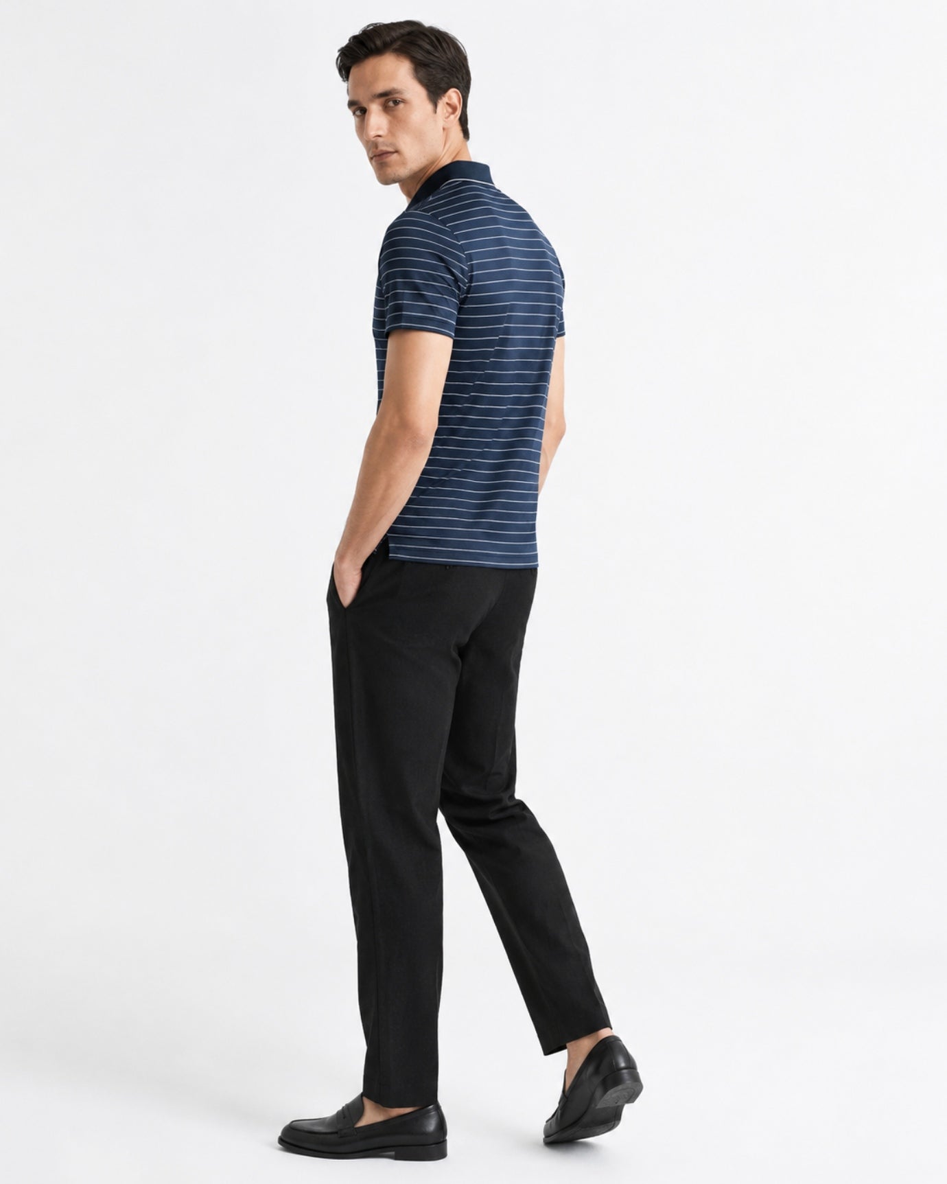 High End Acetate Mulberry Silk Blend Polo