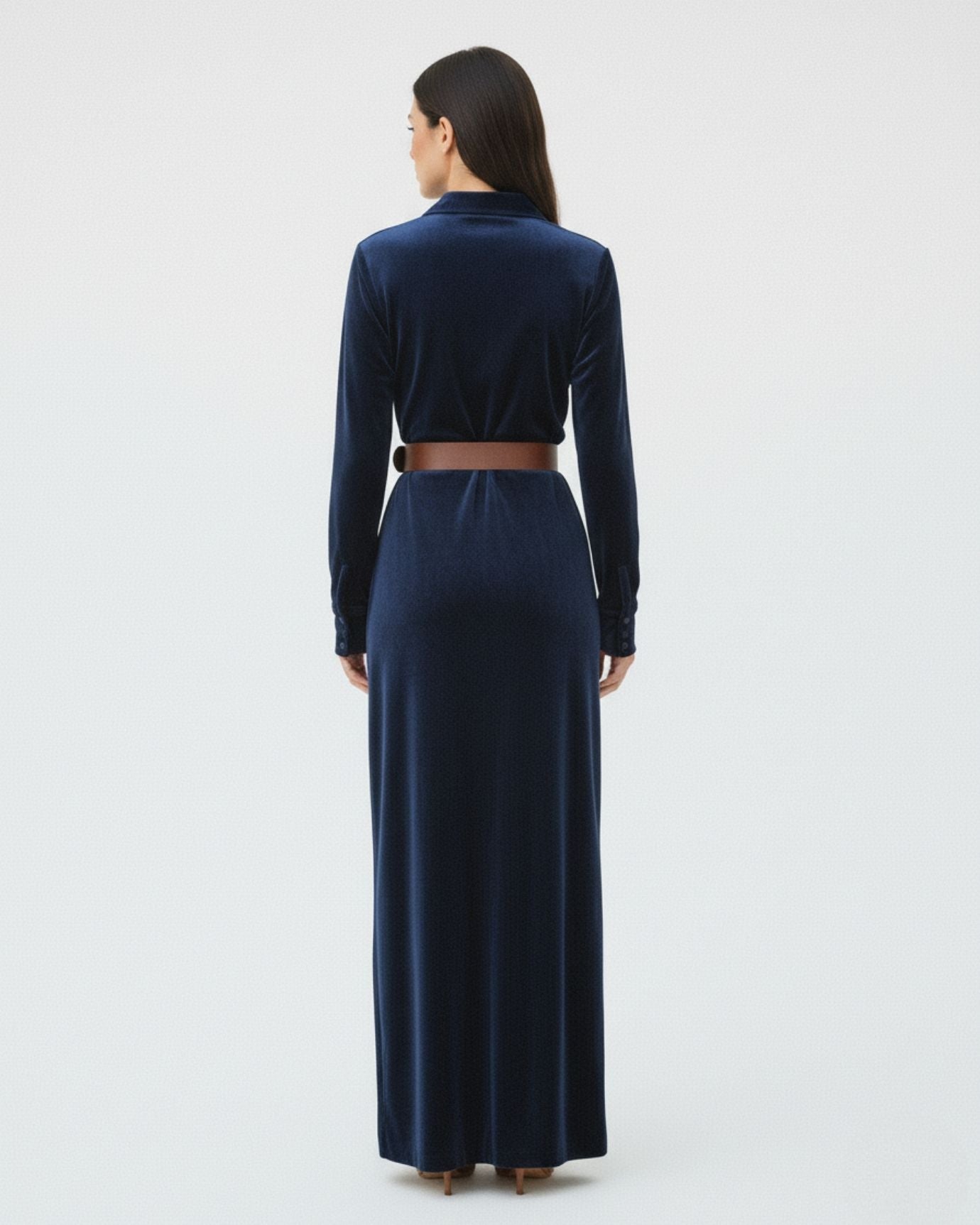 Velvet Polo Dress Lovau