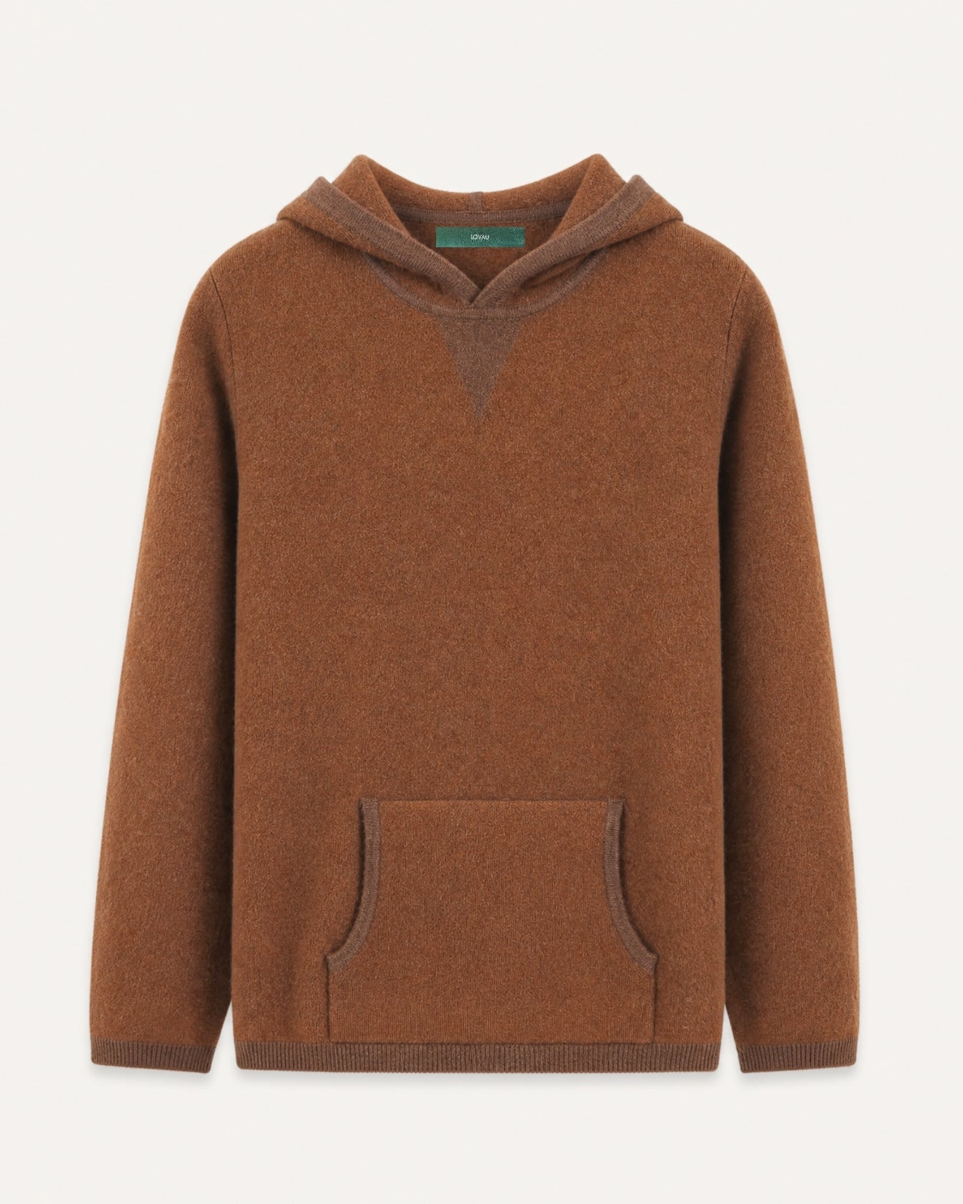 Marbella Solid Cashmere Knit Pullover Hoodie