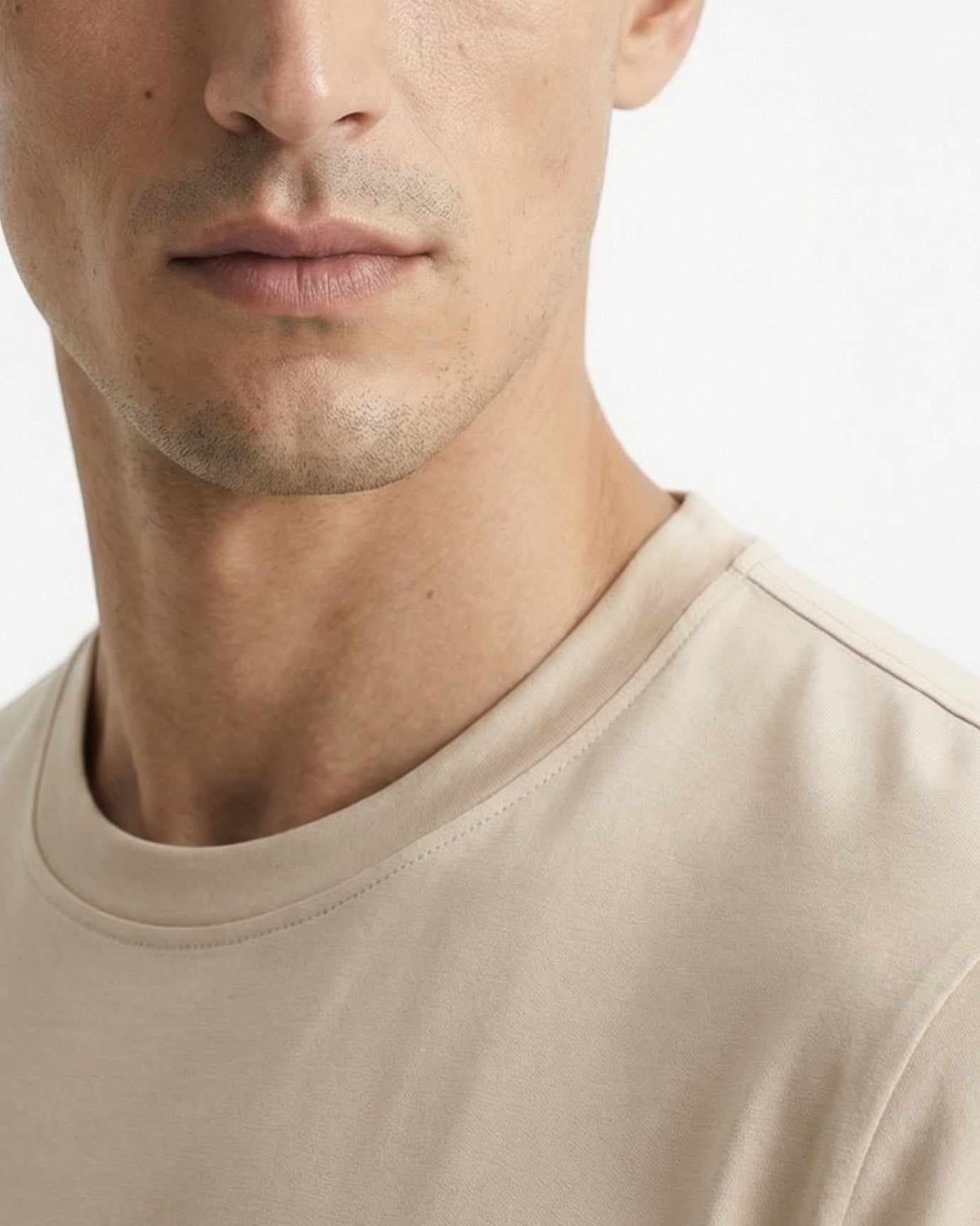 High End Mercerized Cotton Silky Apricot T-Shirt