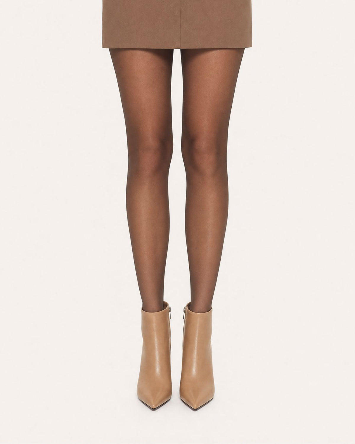 Pointed-Toe Stiletto Booties with Side Zip