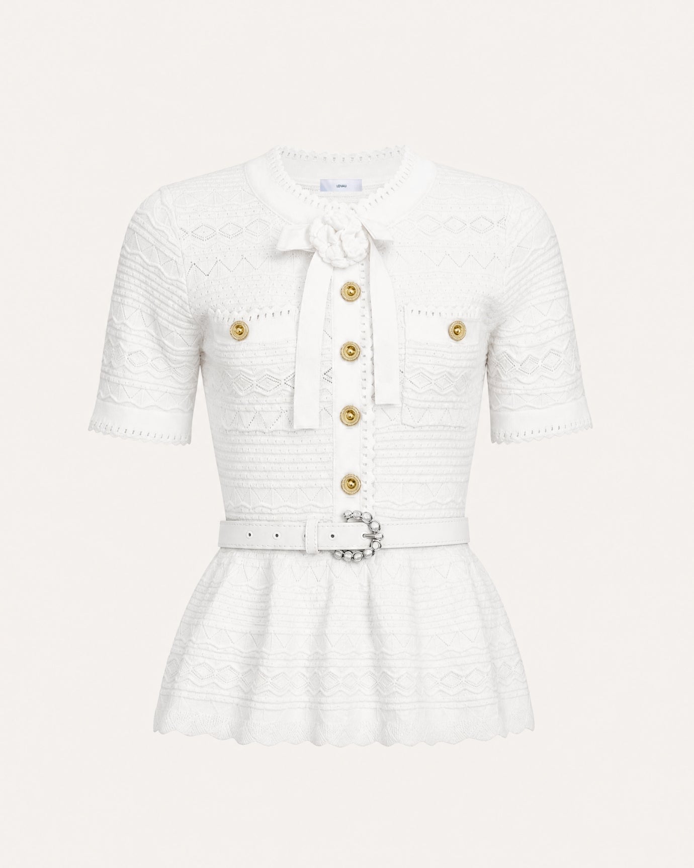 Zira Classic Pearl Tweet Short With Belt