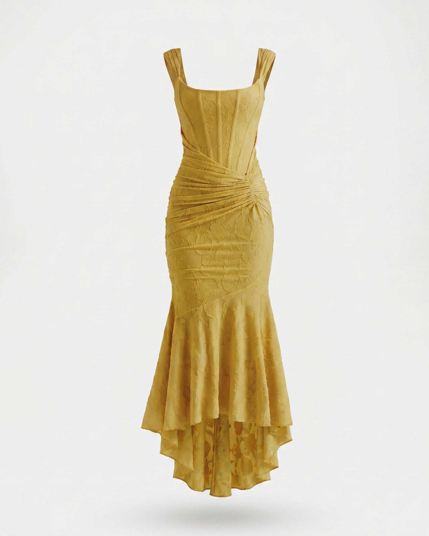 Fishbone pleated dress sleeveless