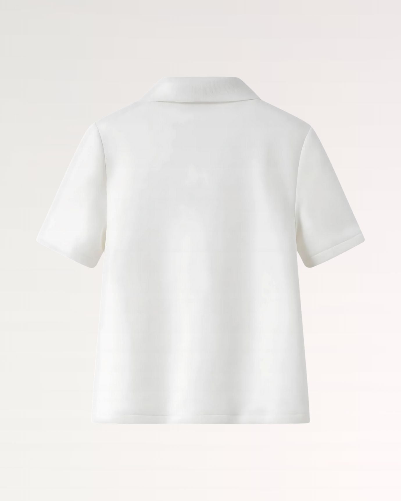 White Polo Flowery