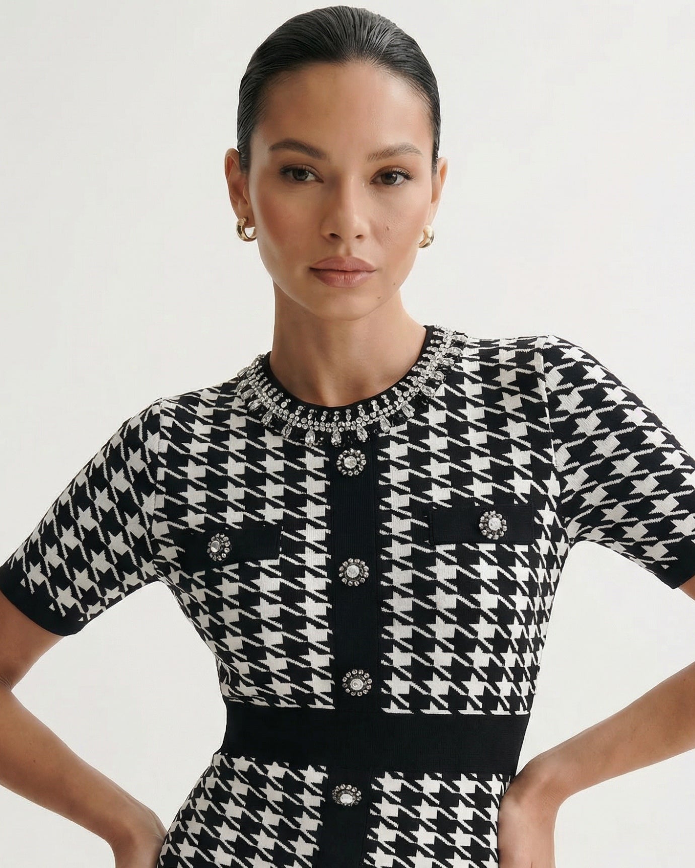 Mara Short-Sleeve Printed Knit