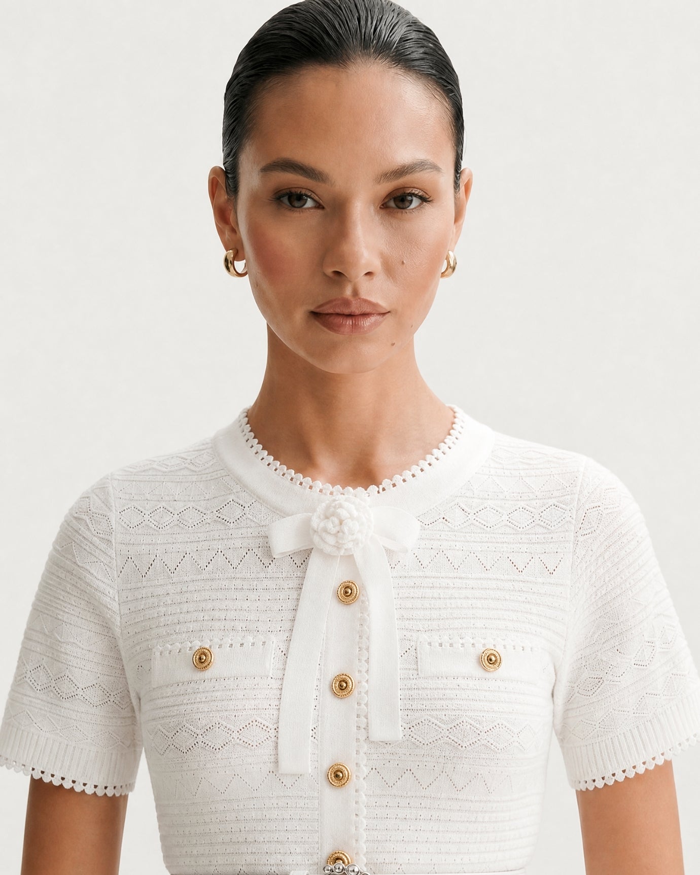 Zira Classic Pearl Tweet Short With Belt
