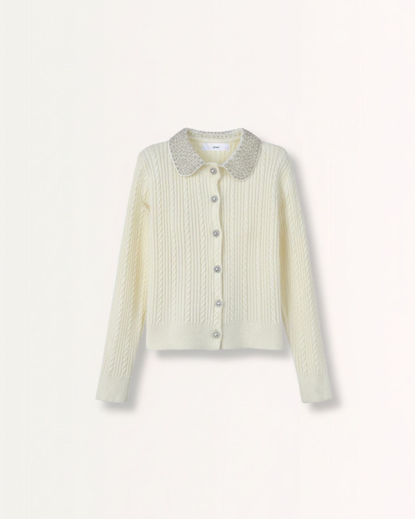 French Style Cardigan Pearl Buttonned