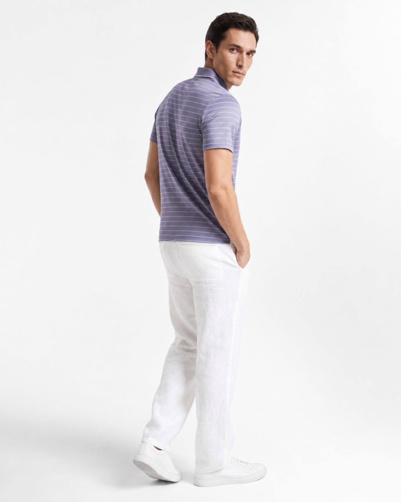 High End Acetate Mulberry Silk Blend Polo