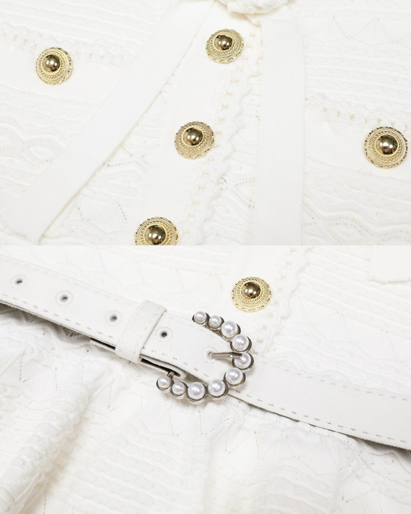 Zira Classic Pearl Tweet Short With Belt