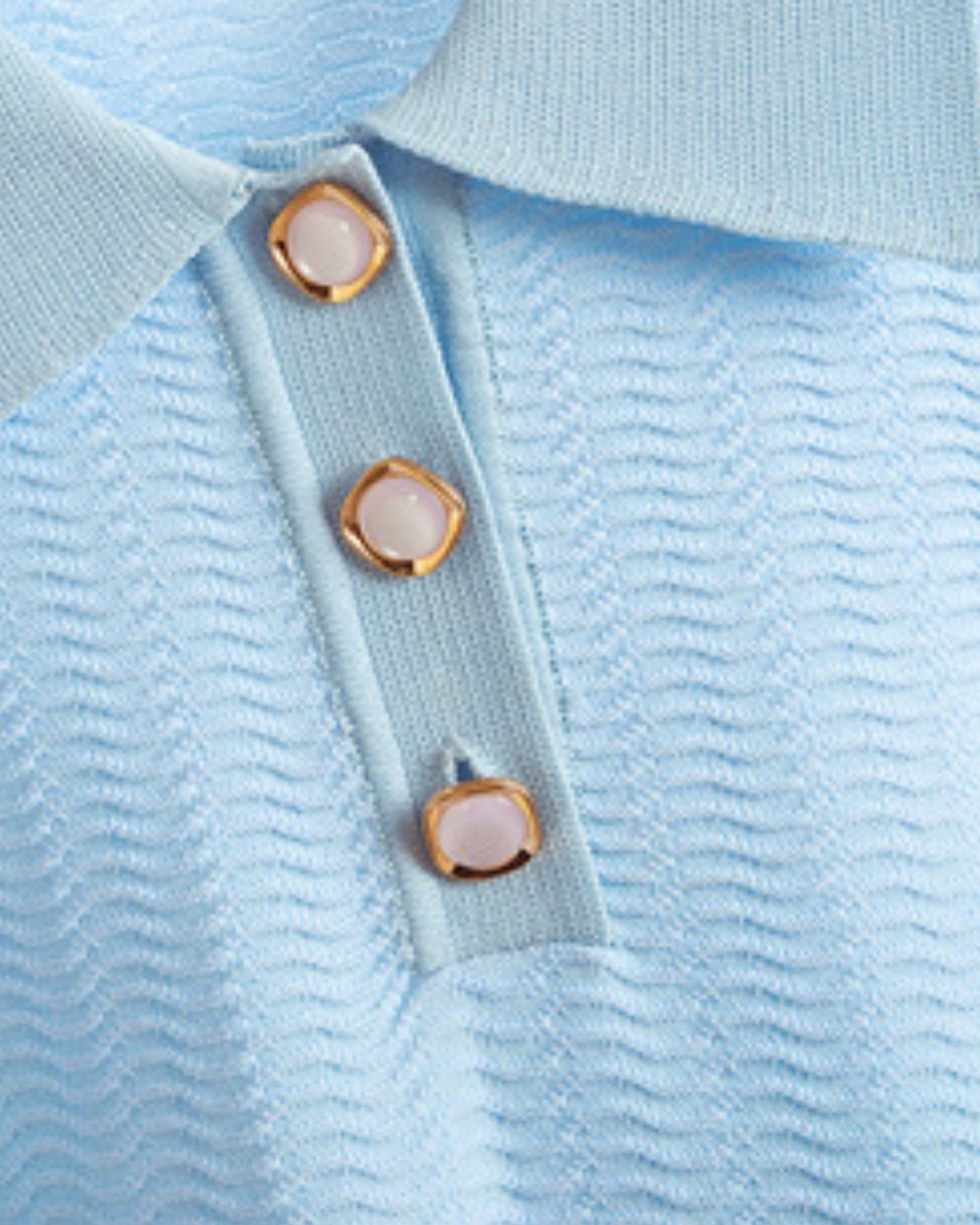 Mira Light Blue Set Polo & Skirt