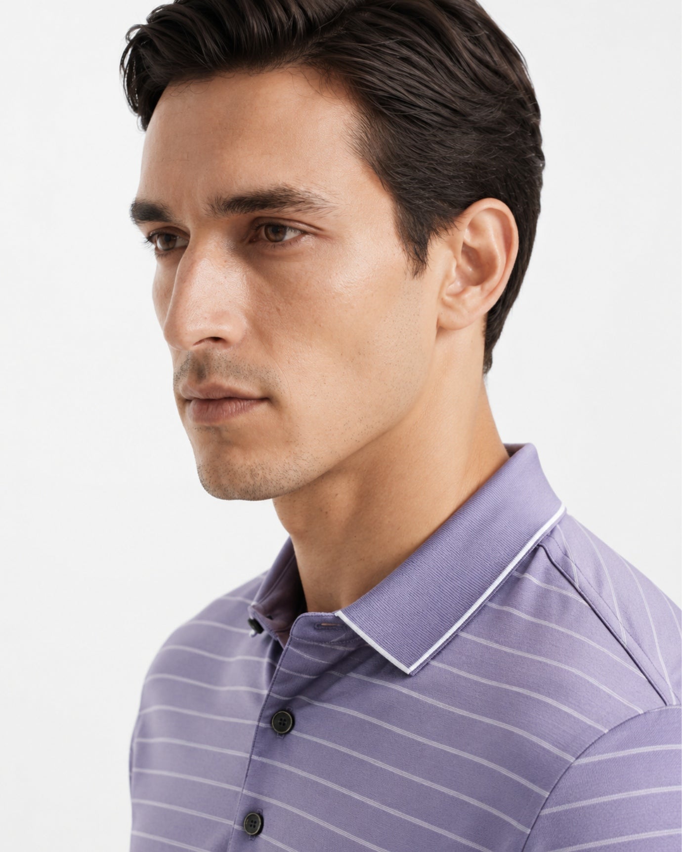 High End Acetate Mulberry Silk Blend Polo