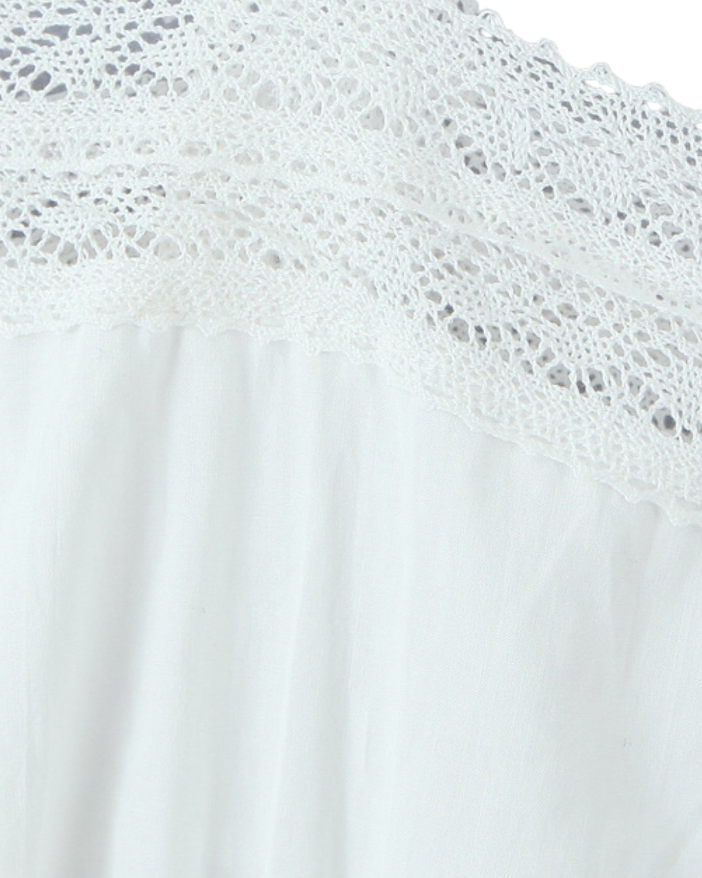 French Style White Set Lace Top + Skirt