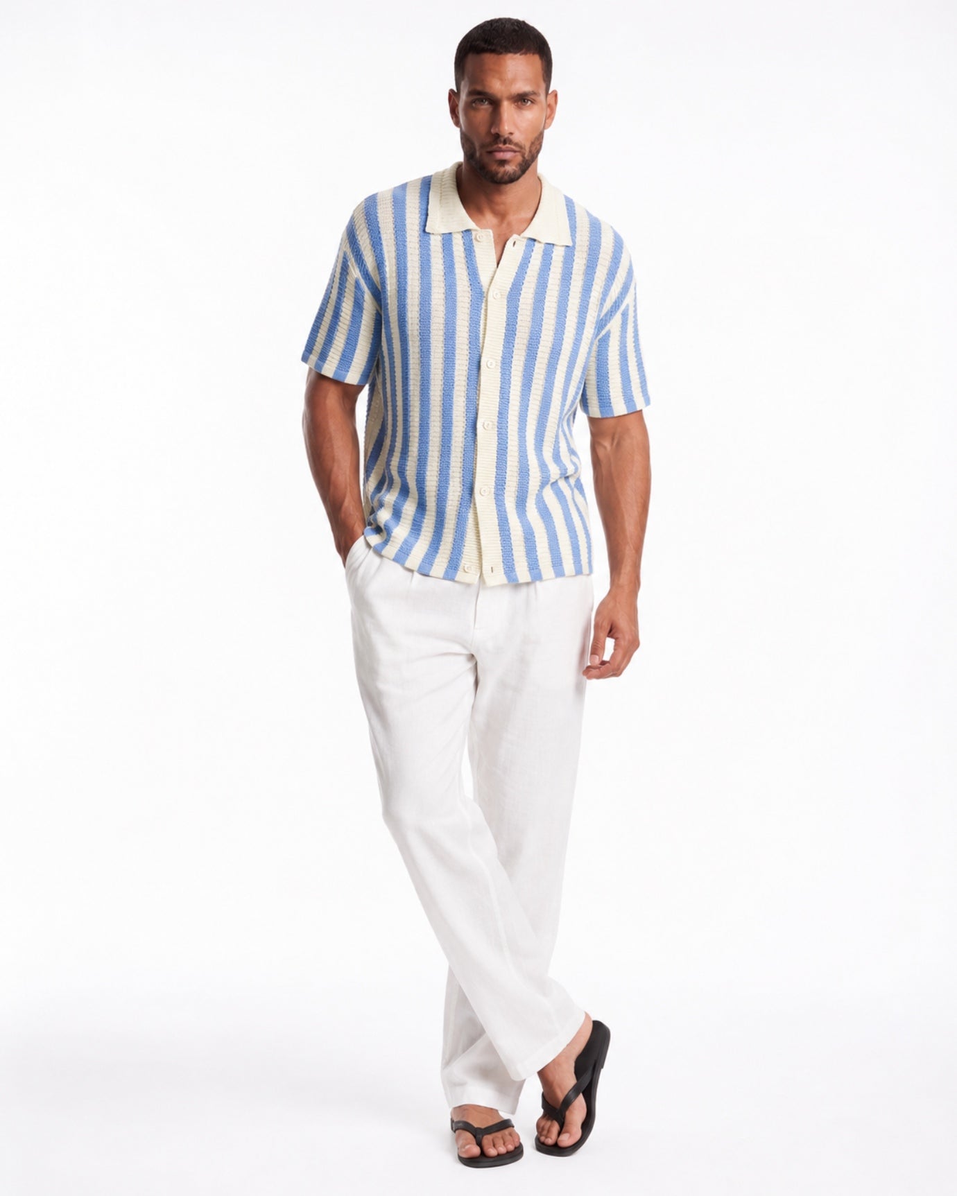 Knitted Sweater Summer Polo Shirt