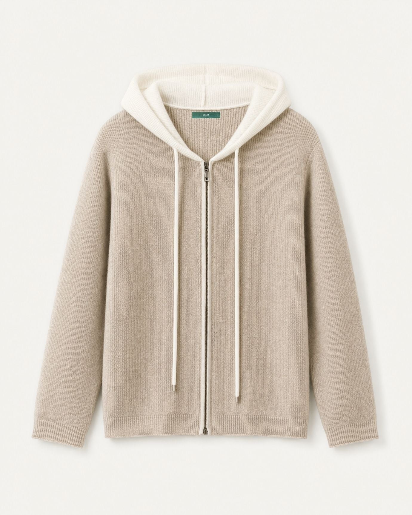 Paris Cashmere Wool Blend Hooded Cardigan