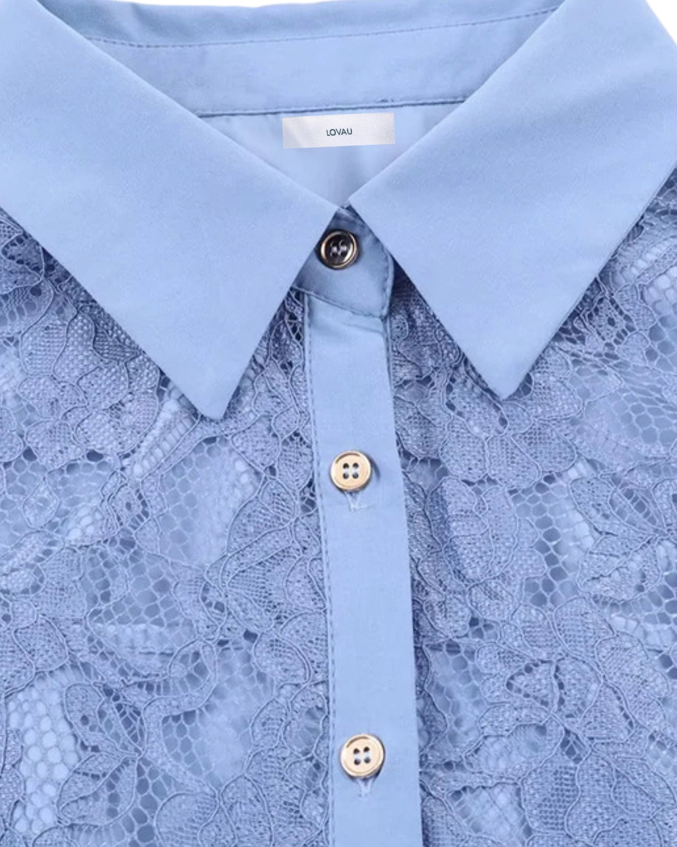 Retro Blue Dress Embroidery High Waisted