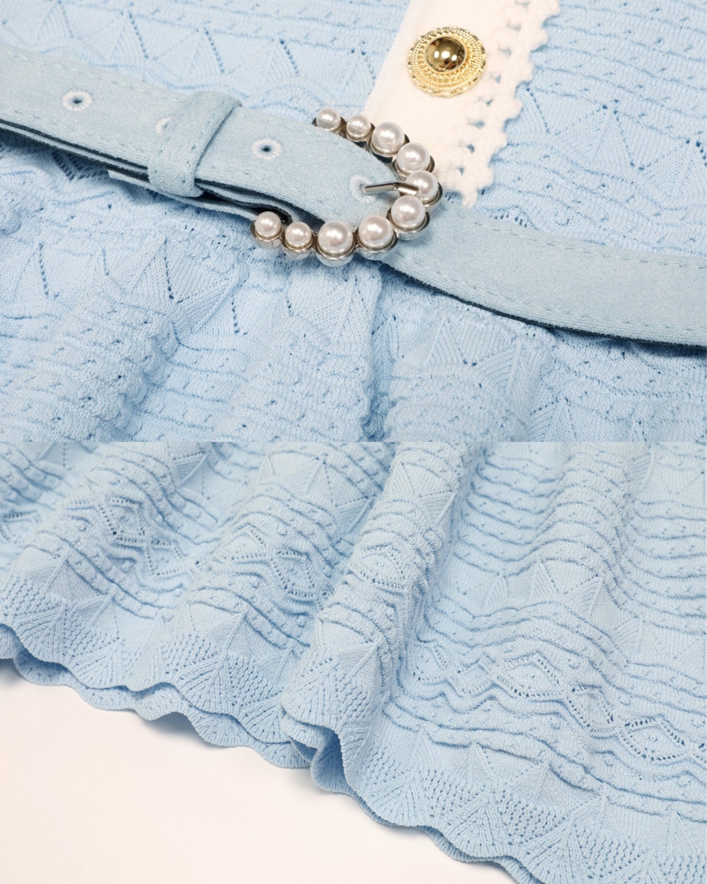 Zira Classic Pearl Tweet Short With Belt